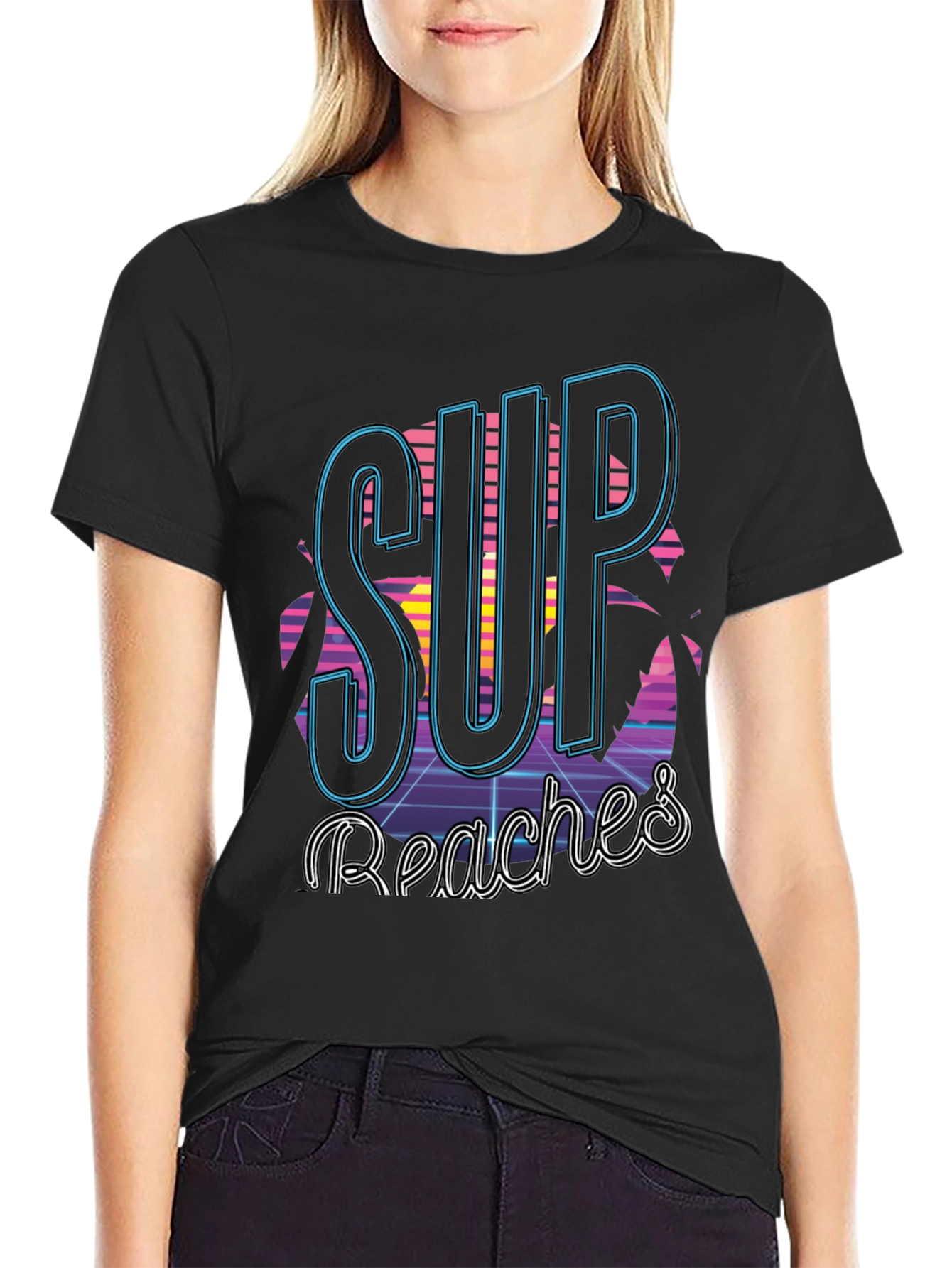 Retro SUP Reaches T-Shirt Vintage Summer Tee