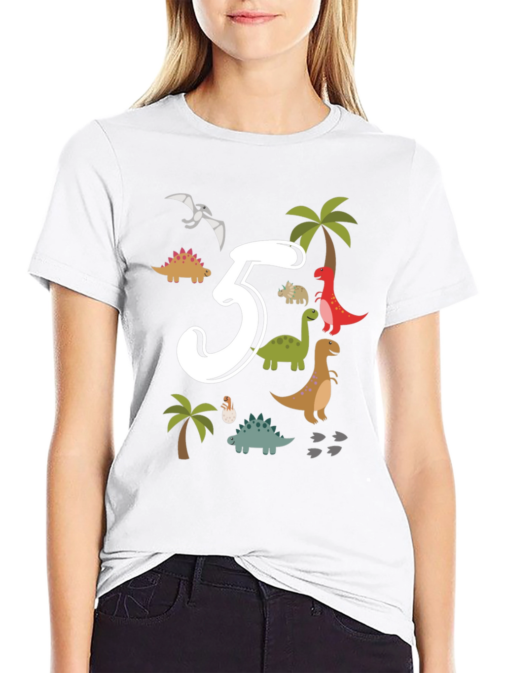 Dinosaur 5th Birthday T-Shirt
