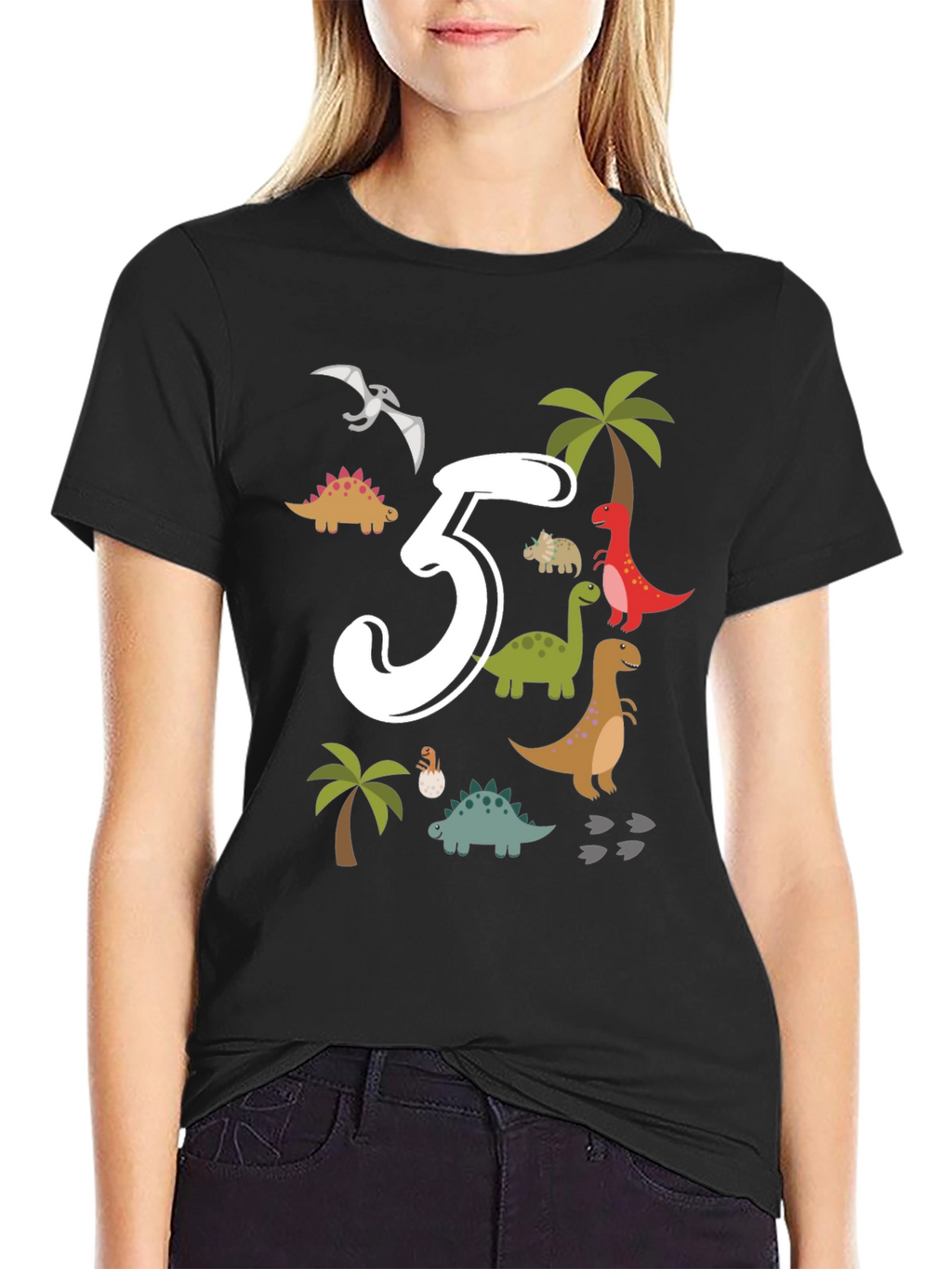 Dinosaur 5th Birthday T-Shirt