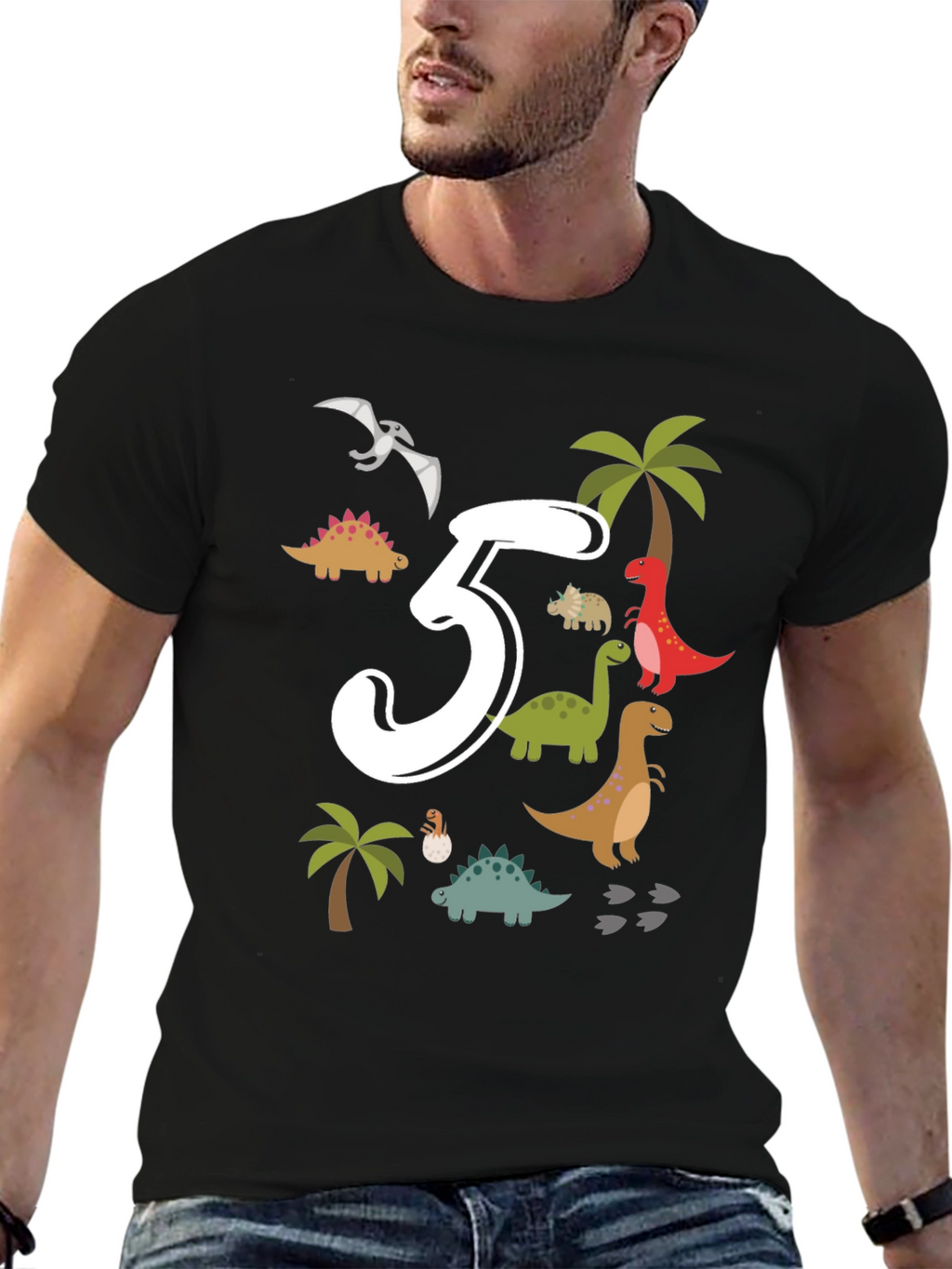Dinosaur 5th Birthday T-Shirt