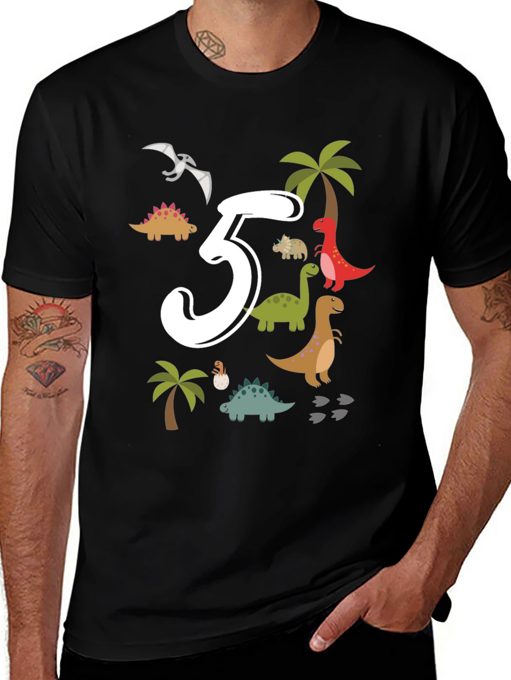Dinosaur 5th Birthday T-Shirt