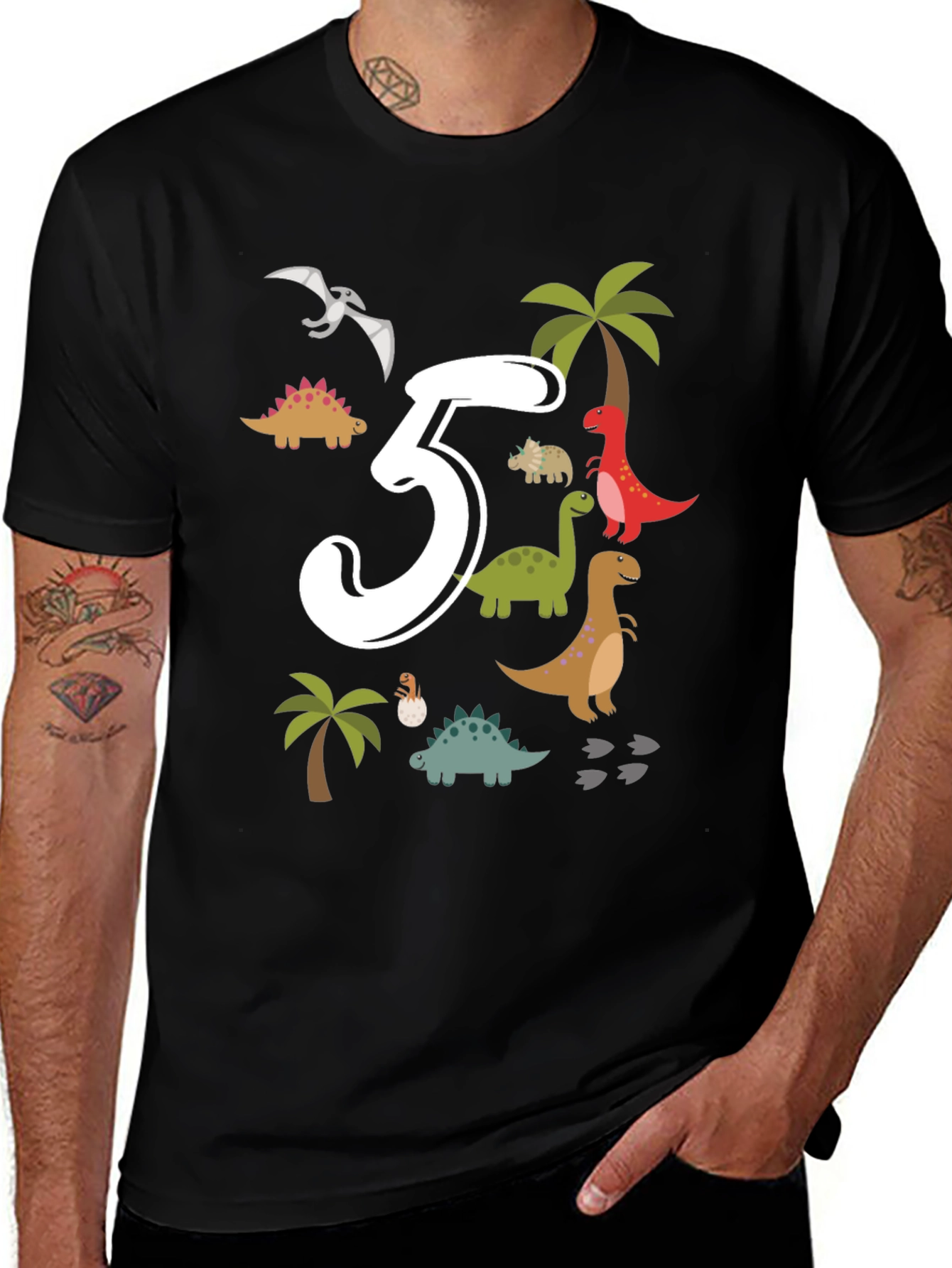 Dinosaur 5th Birthday T-Shirt