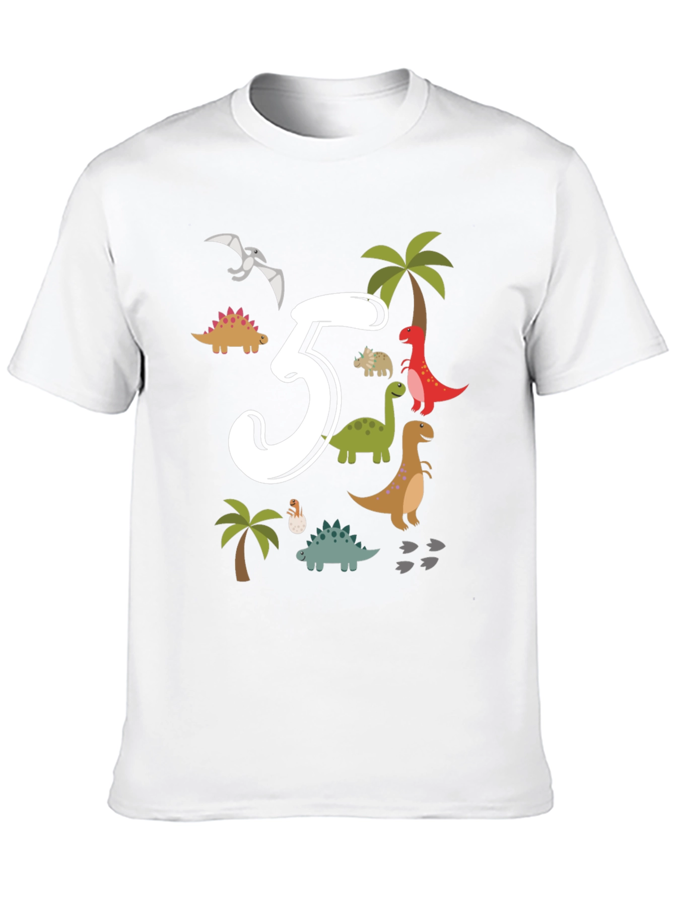 Dinosaur 5th Birthday T-Shirt