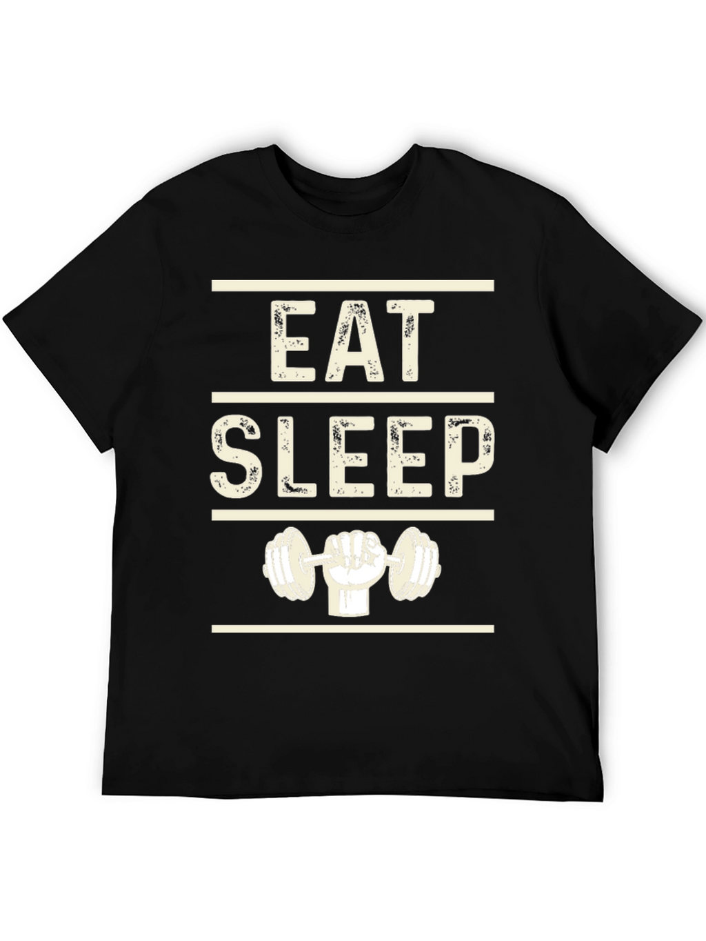 Eat Sleep Lift Black Graphic T-Shirt