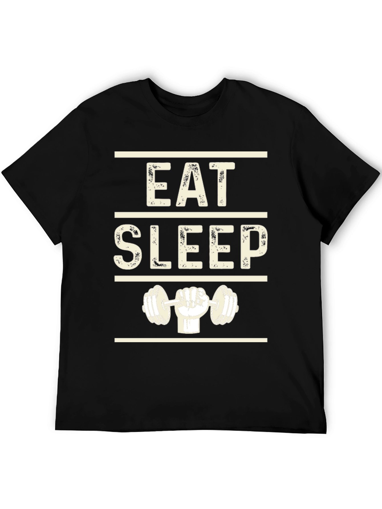 Eat Sleep Lift Black Graphic T-Shirt