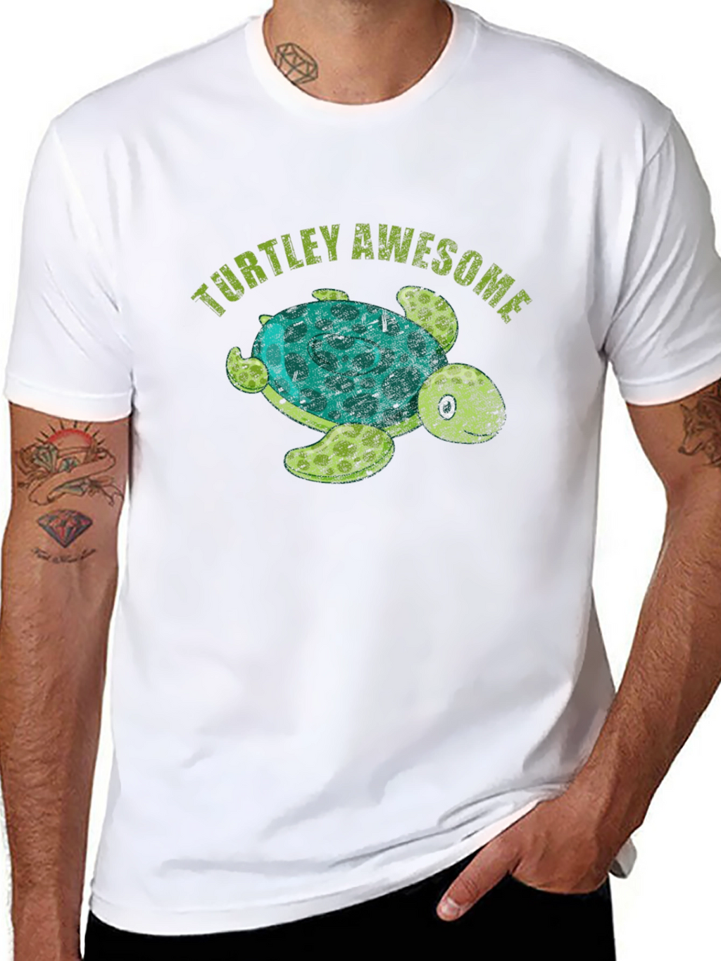 Turtley Awesome Graphic Tee -  Mens Black T-Shirt