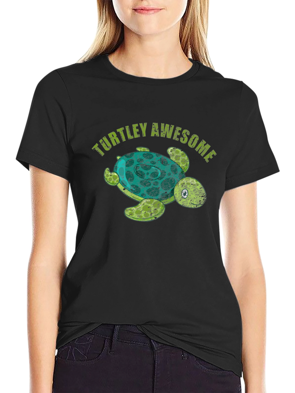 Turtley Awesome Graphic Tee -  Mens Black T-Shirt