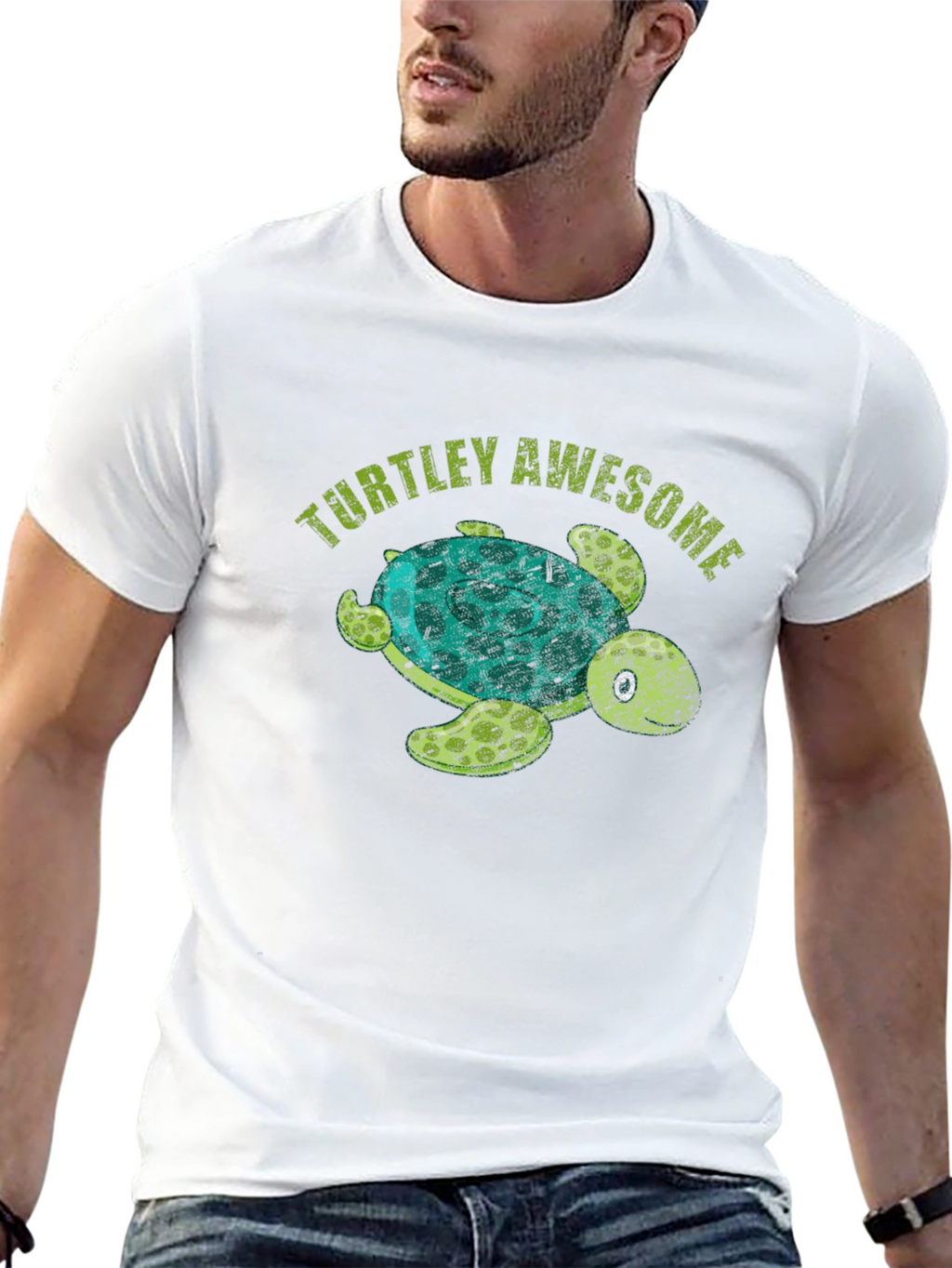 Turtley Awesome Graphic Tee -  Mens Black T-Shirt