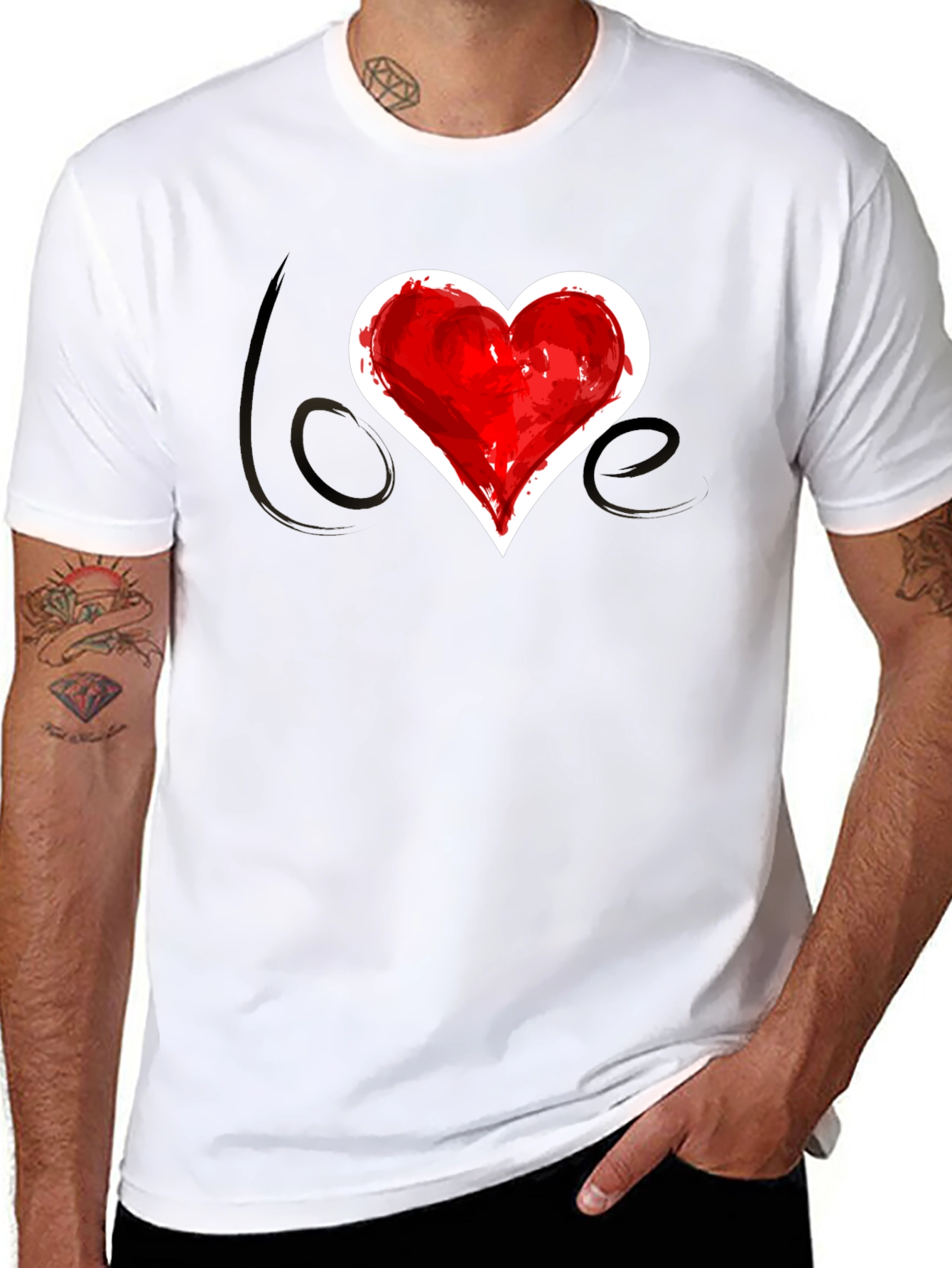Love Heart T-Shirt - Stylish Graphic Tee
