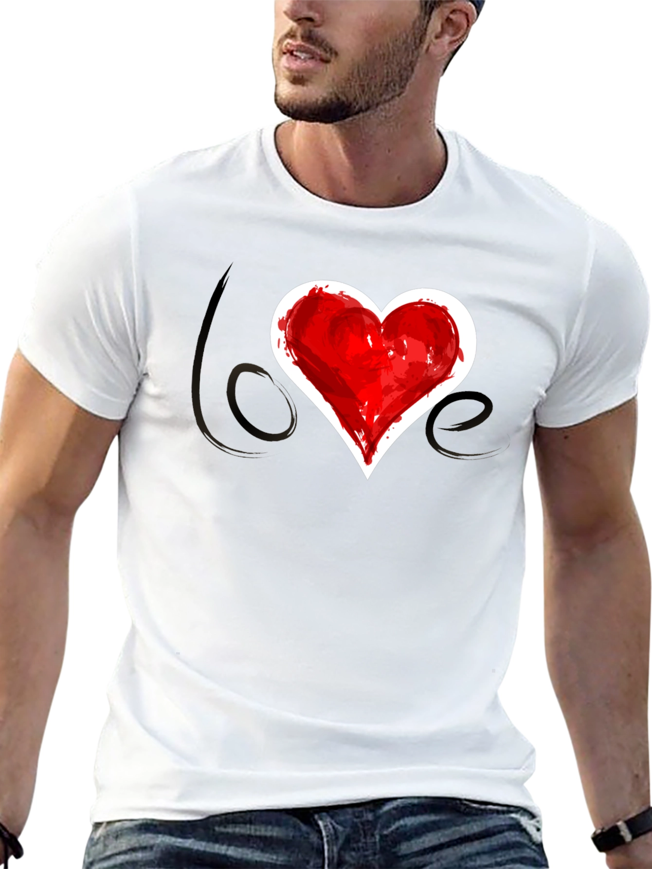 Love Heart T-Shirt - Stylish Graphic Tee