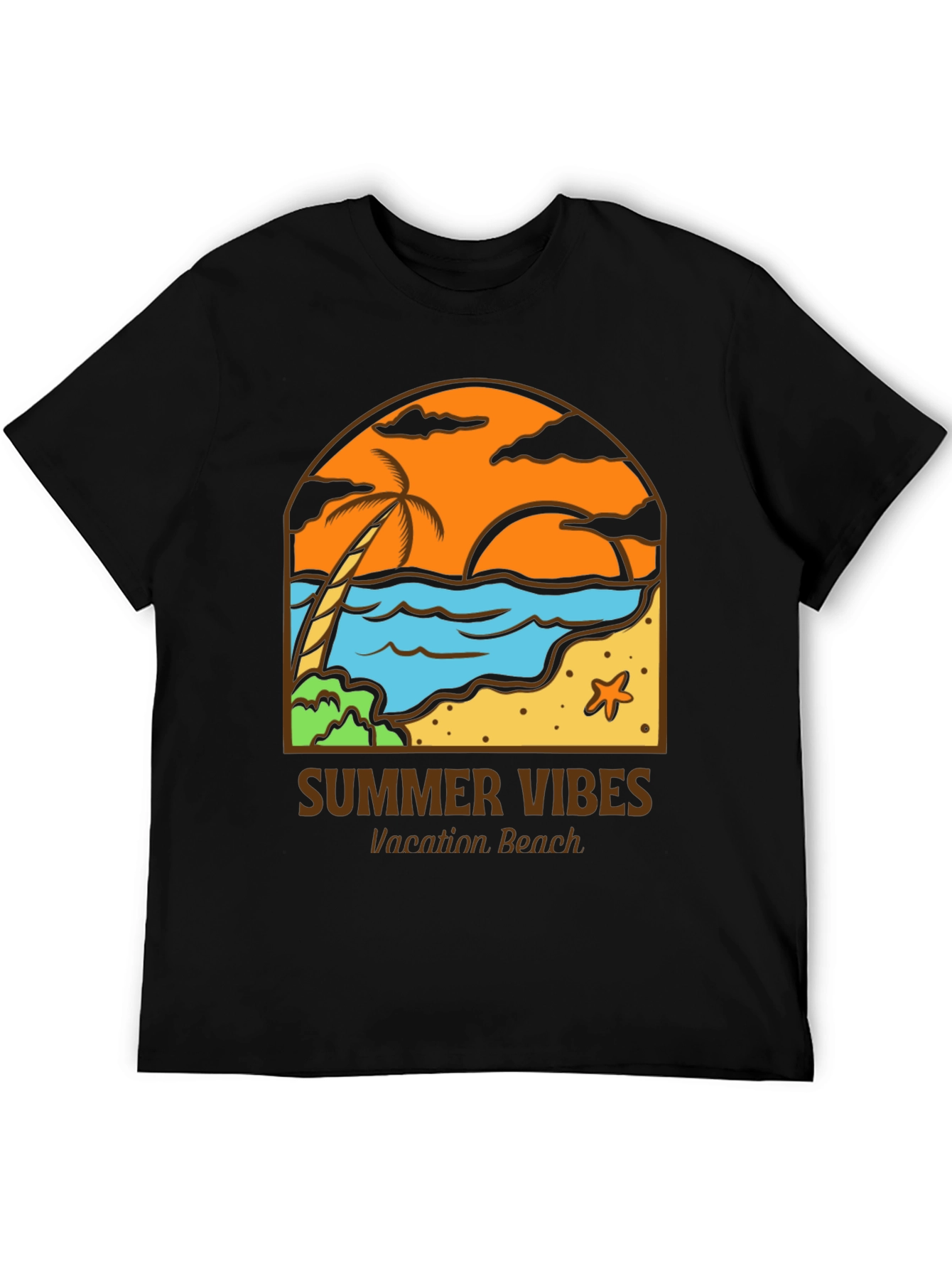 Summer Vibes Graphic Tee - Vacation Beach