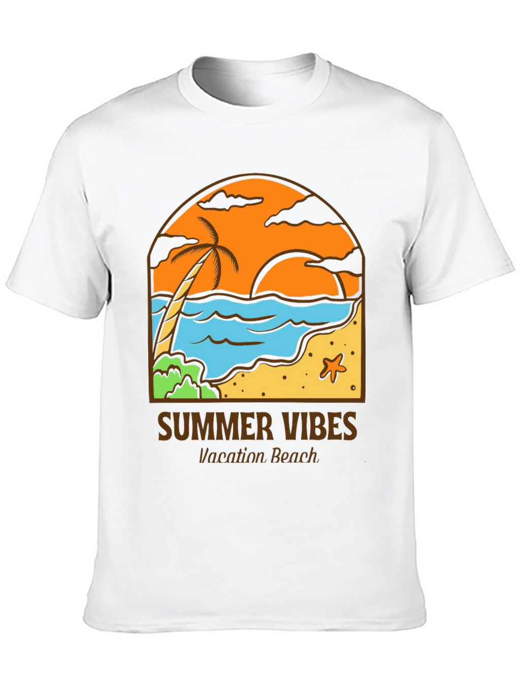 Summer Vibes Graphic Tee - Vacation Beach