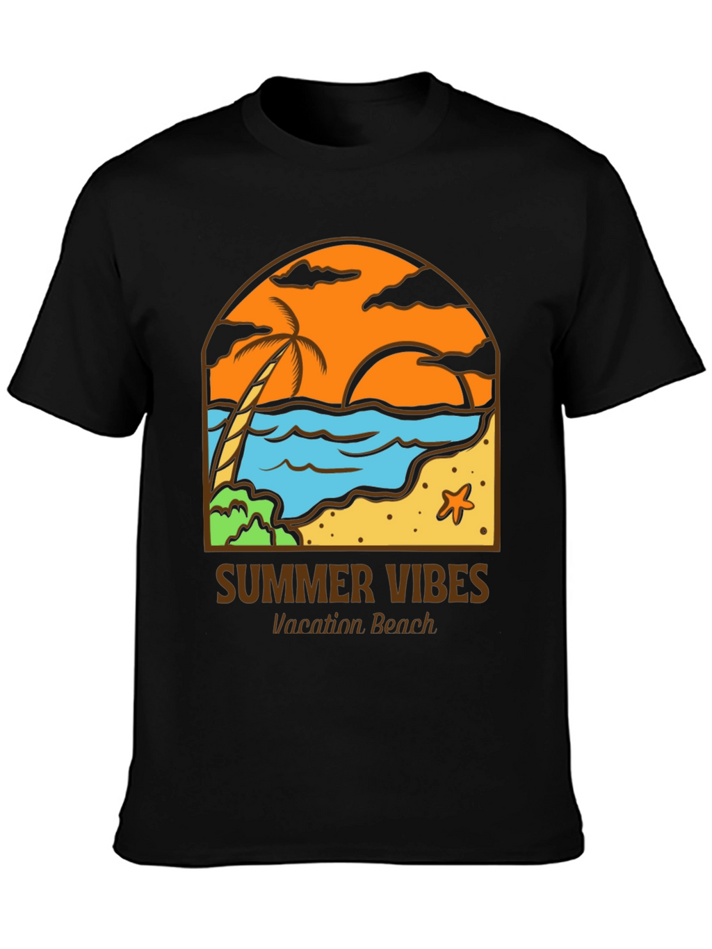 Summer Vibes Graphic Tee - Vacation Beach