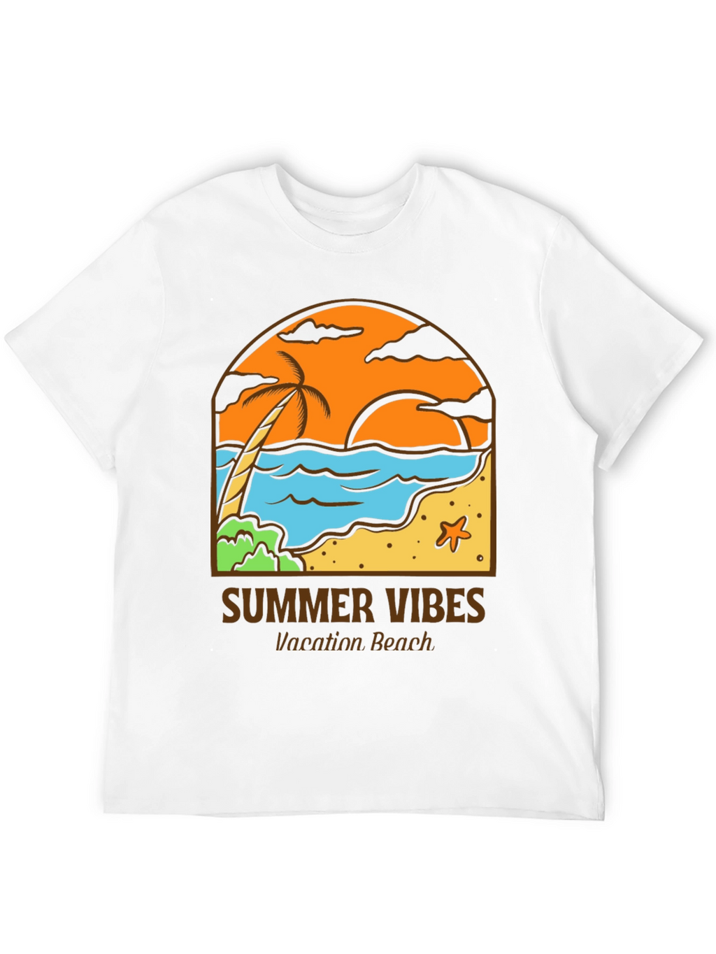 Summer Vibes Graphic Tee - Vacation Beach