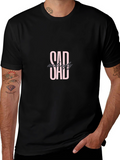 Sad And Ugly Dad Black T-Shirt