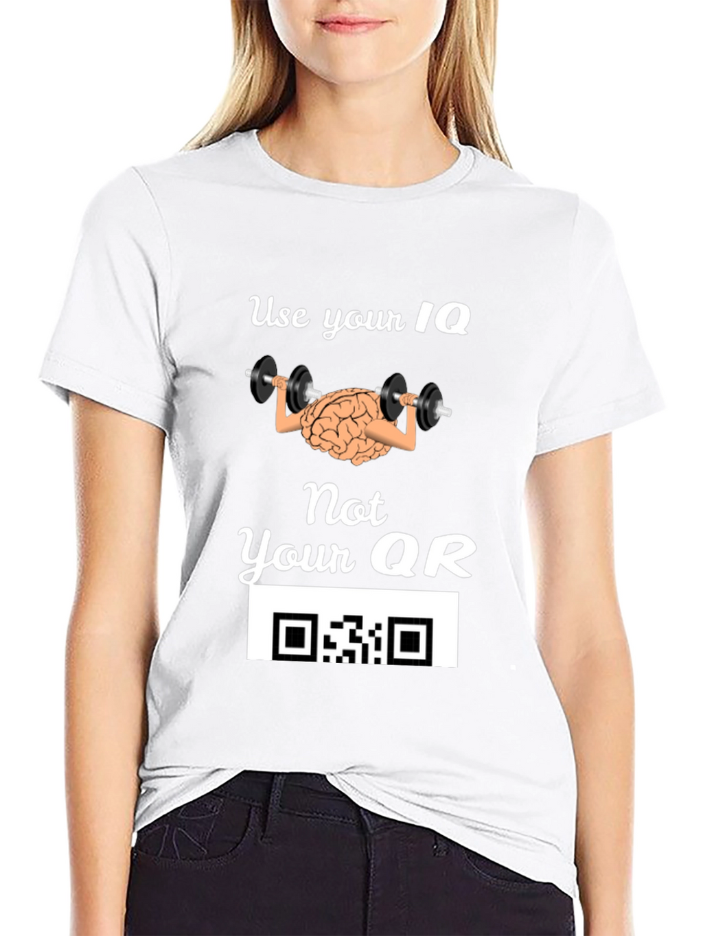 Use Your IQ Funny Graphic T-Shirt