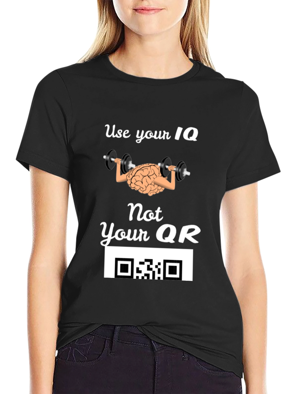 Use Your IQ Funny Graphic T-Shirt