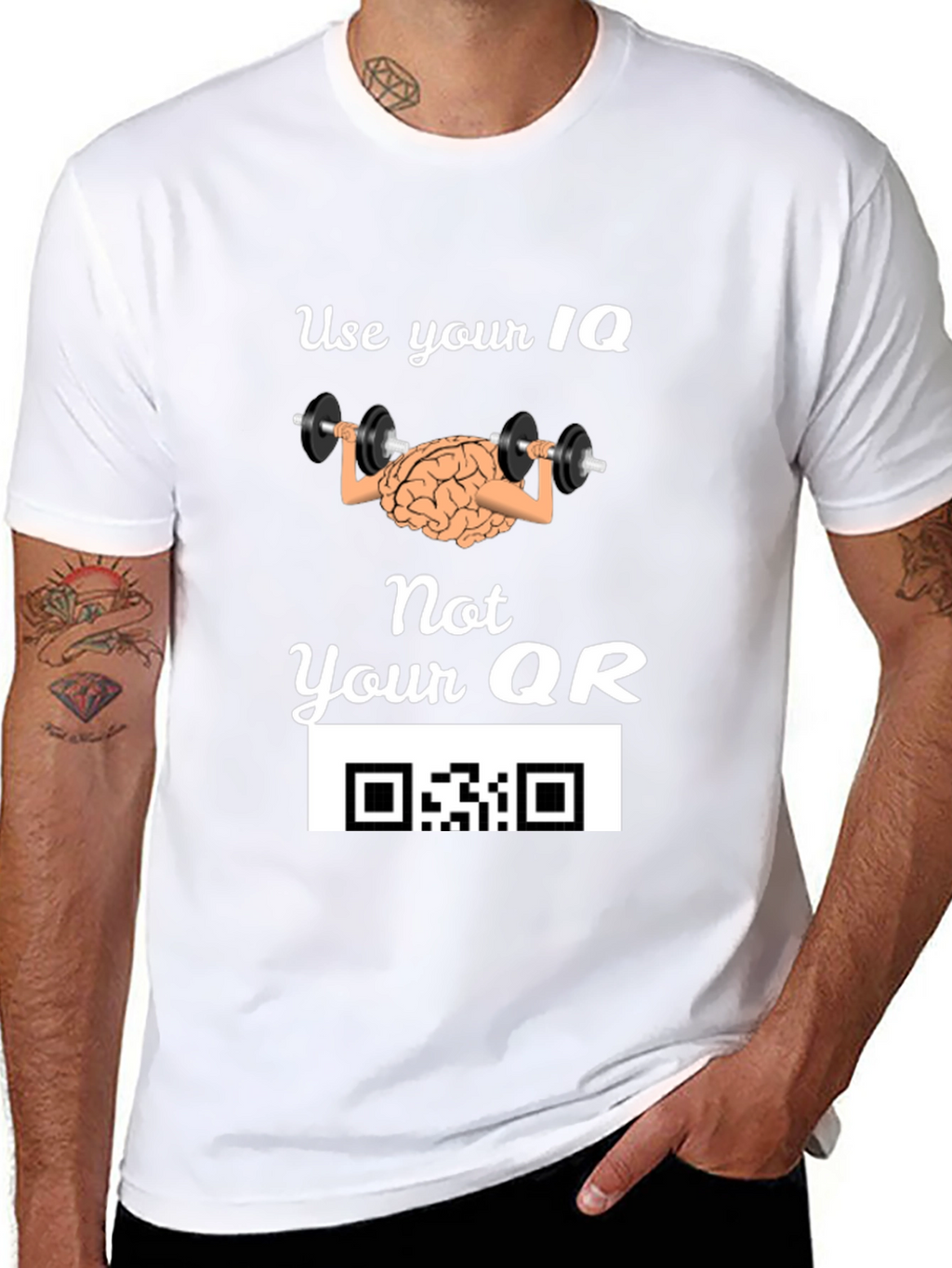 Use Your IQ Funny Graphic T-Shirt