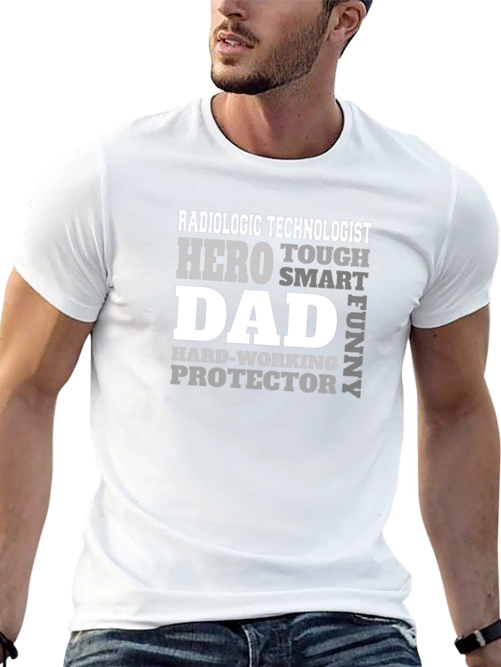 Radiologic Technologist Dad Hero Graphic Tee
