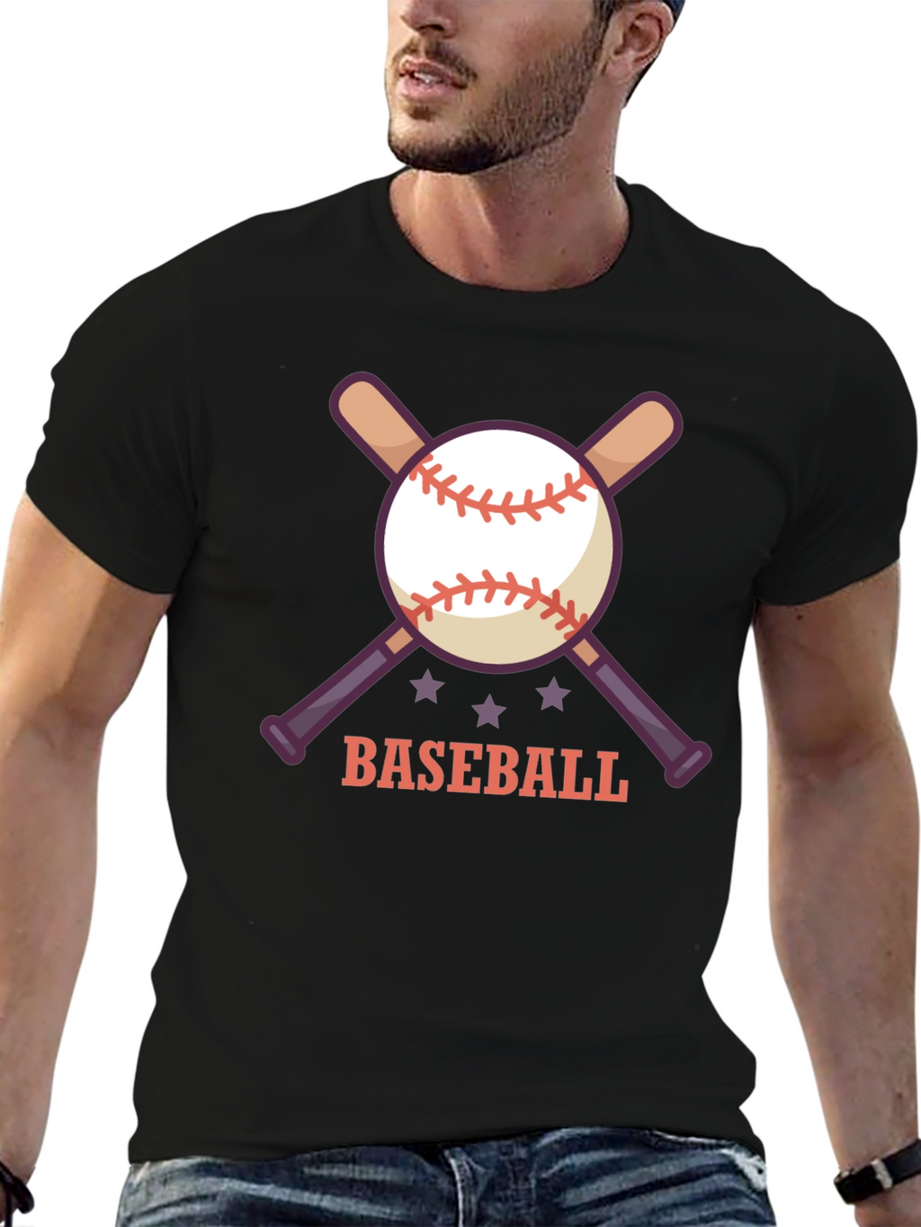 Baseball Graphic T-Shirt for Men