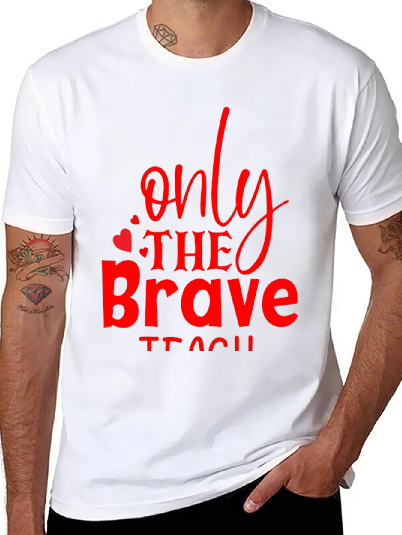 Only The Brave Teach T-Shirt