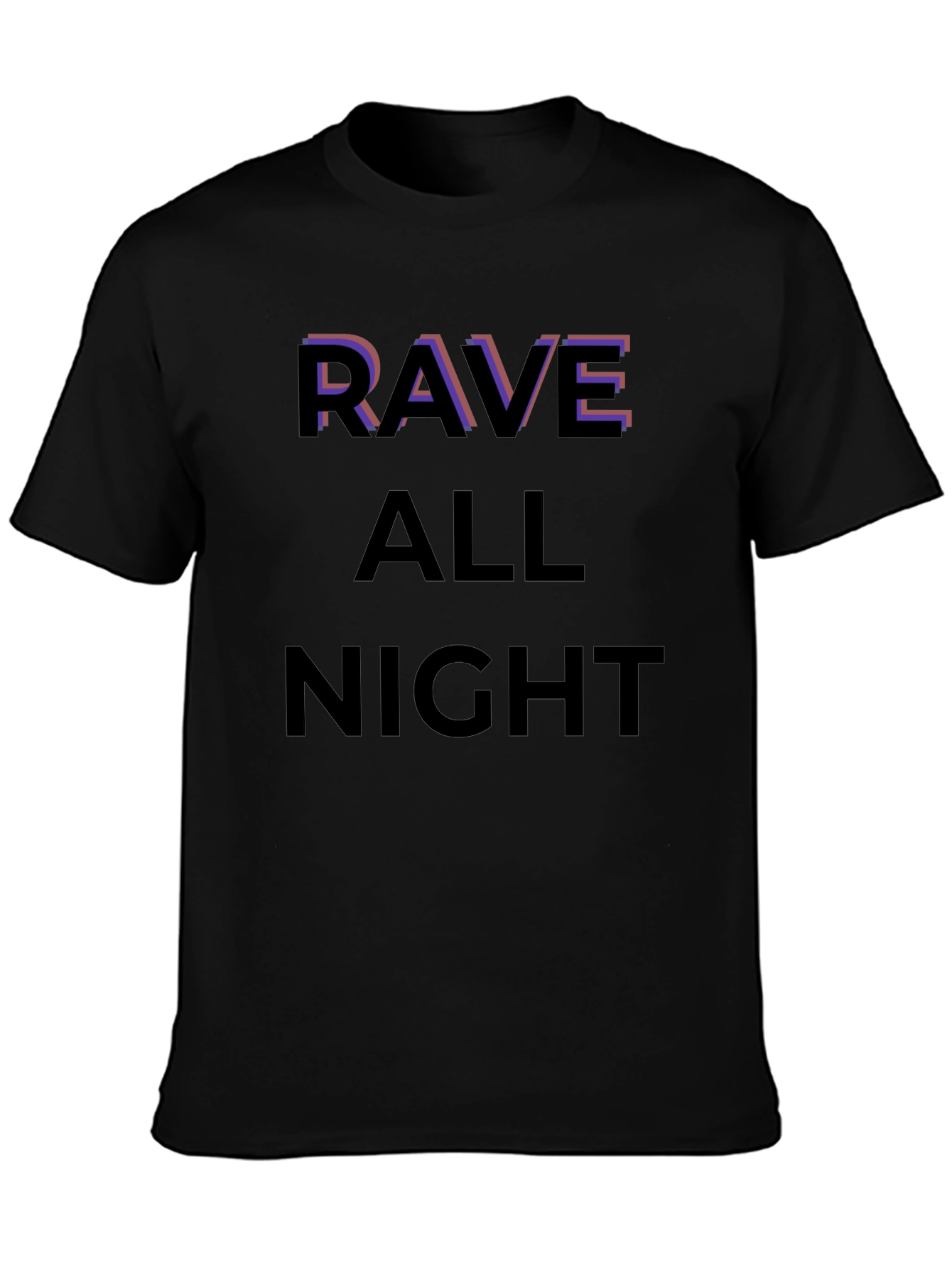 Rave All Night Graphic T-Shirt