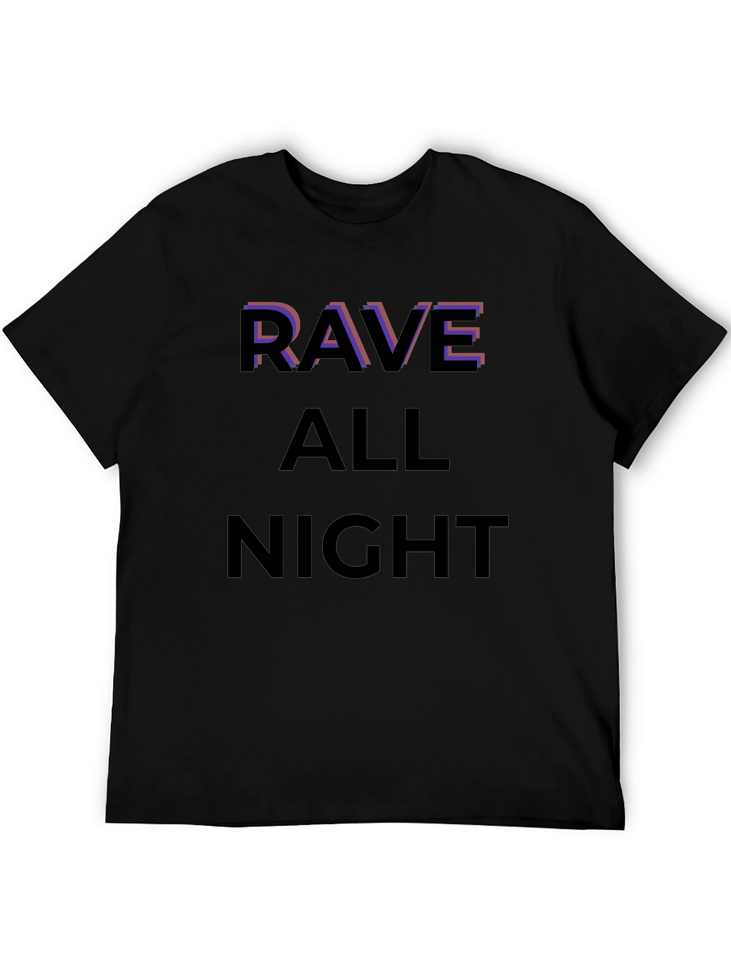 Rave All Night Graphic T-Shirt