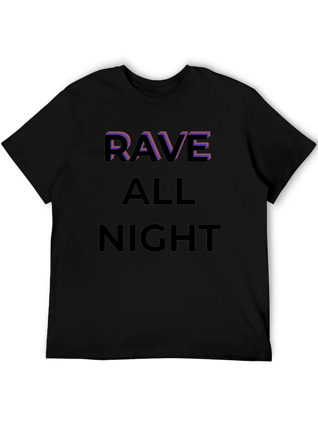 Rave All Night Graphic T-Shirt