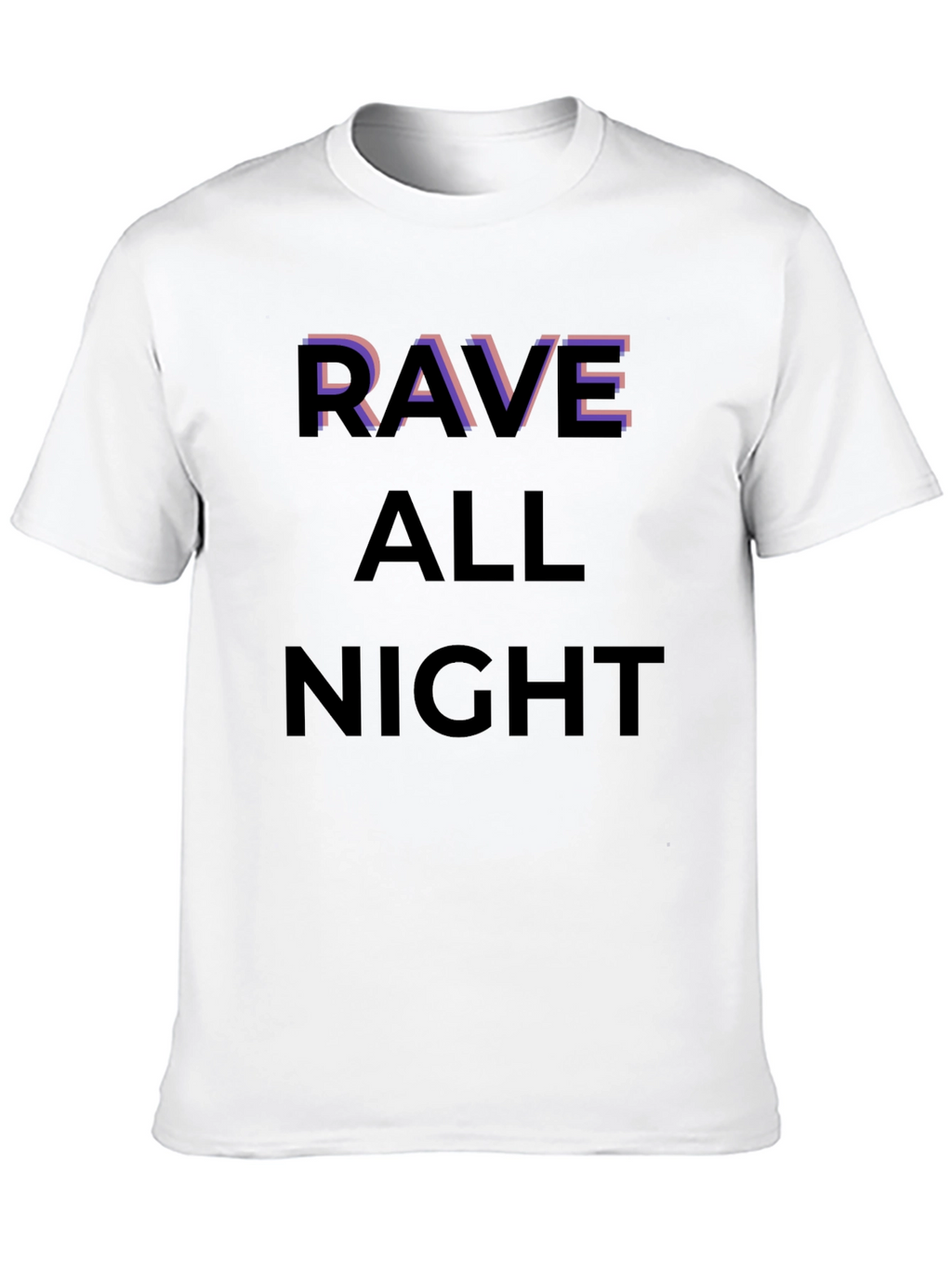 Rave All Night Graphic T-Shirt