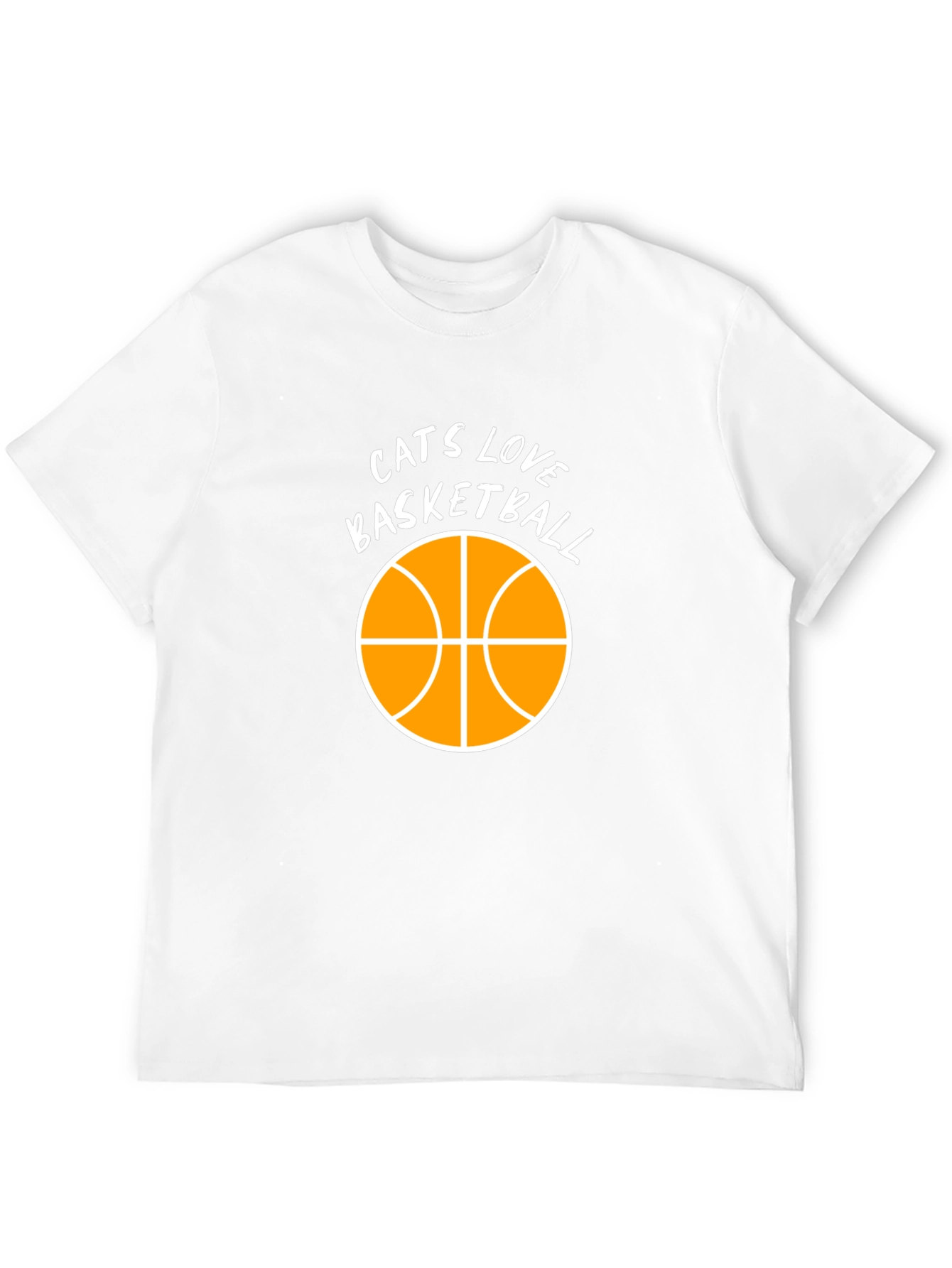 Cats Love Basketball Graphic Tee