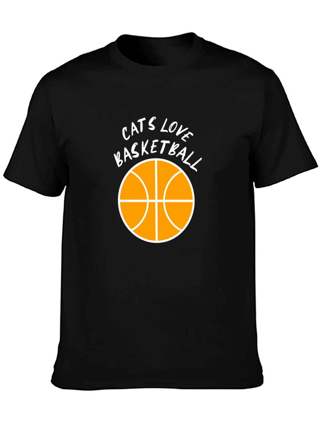 Cats Love Basketball Graphic Tee
