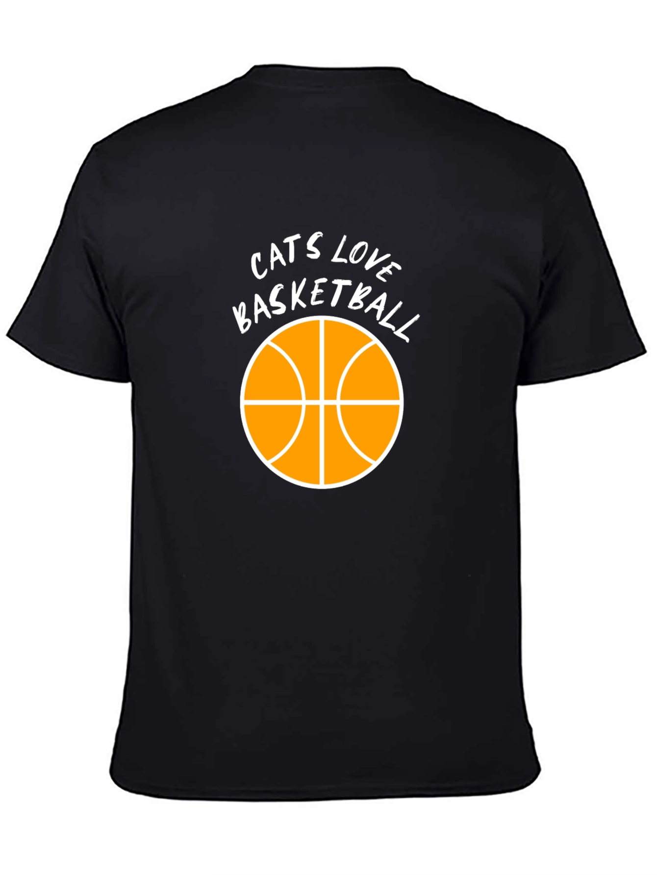Cats Love Basketball Graphic Tee