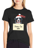 Christmas Tree Killer Dog Mugshot Graphic Tee