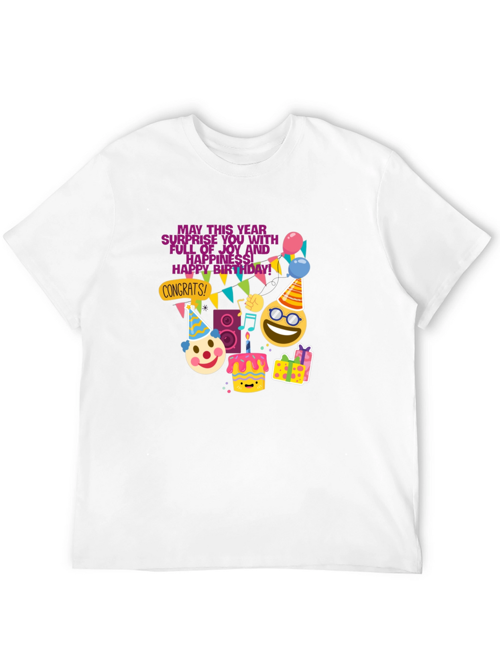 Festive Birthday Graphic T-Shirt