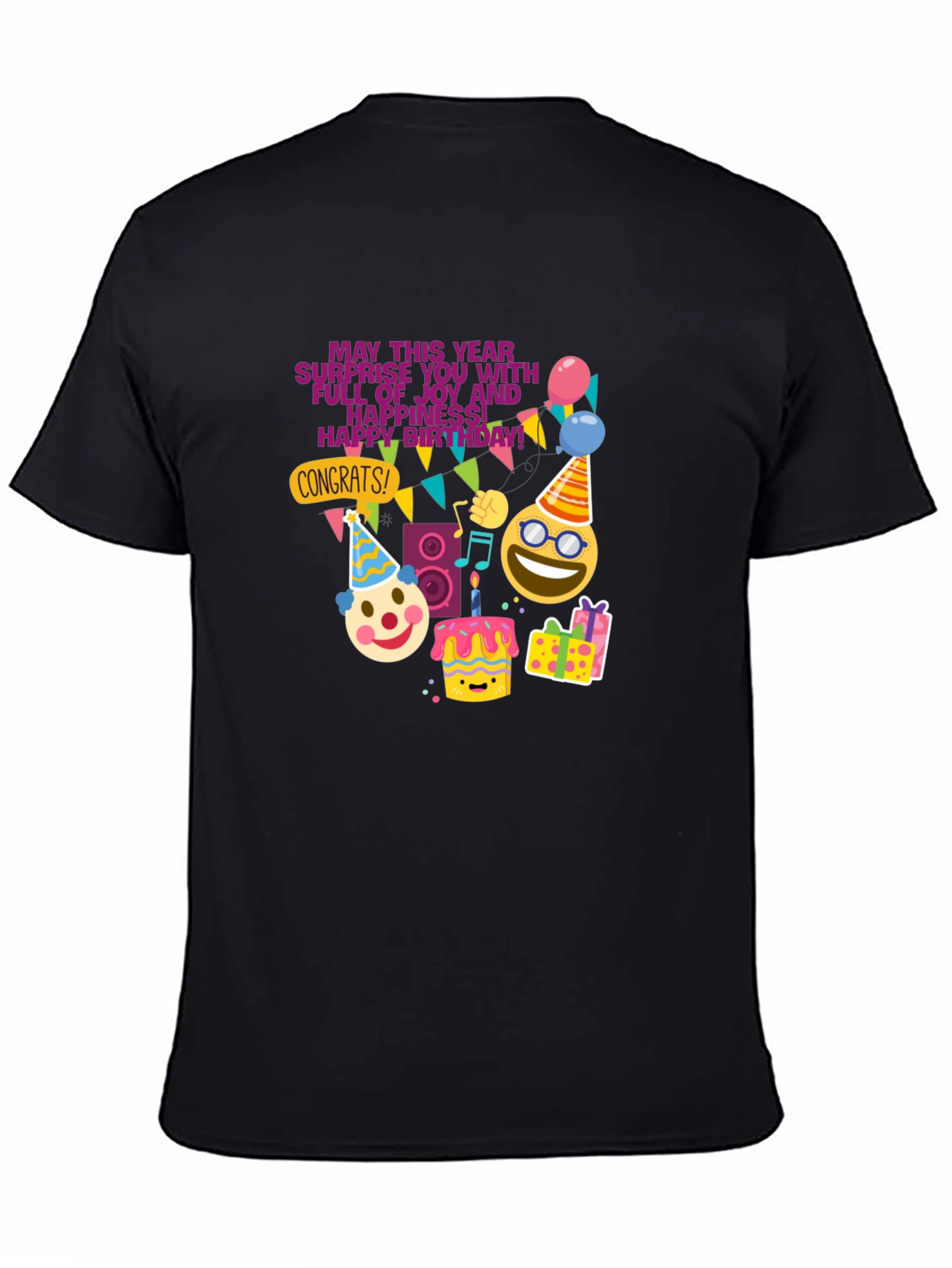Festive Birthday Graphic T-Shirt