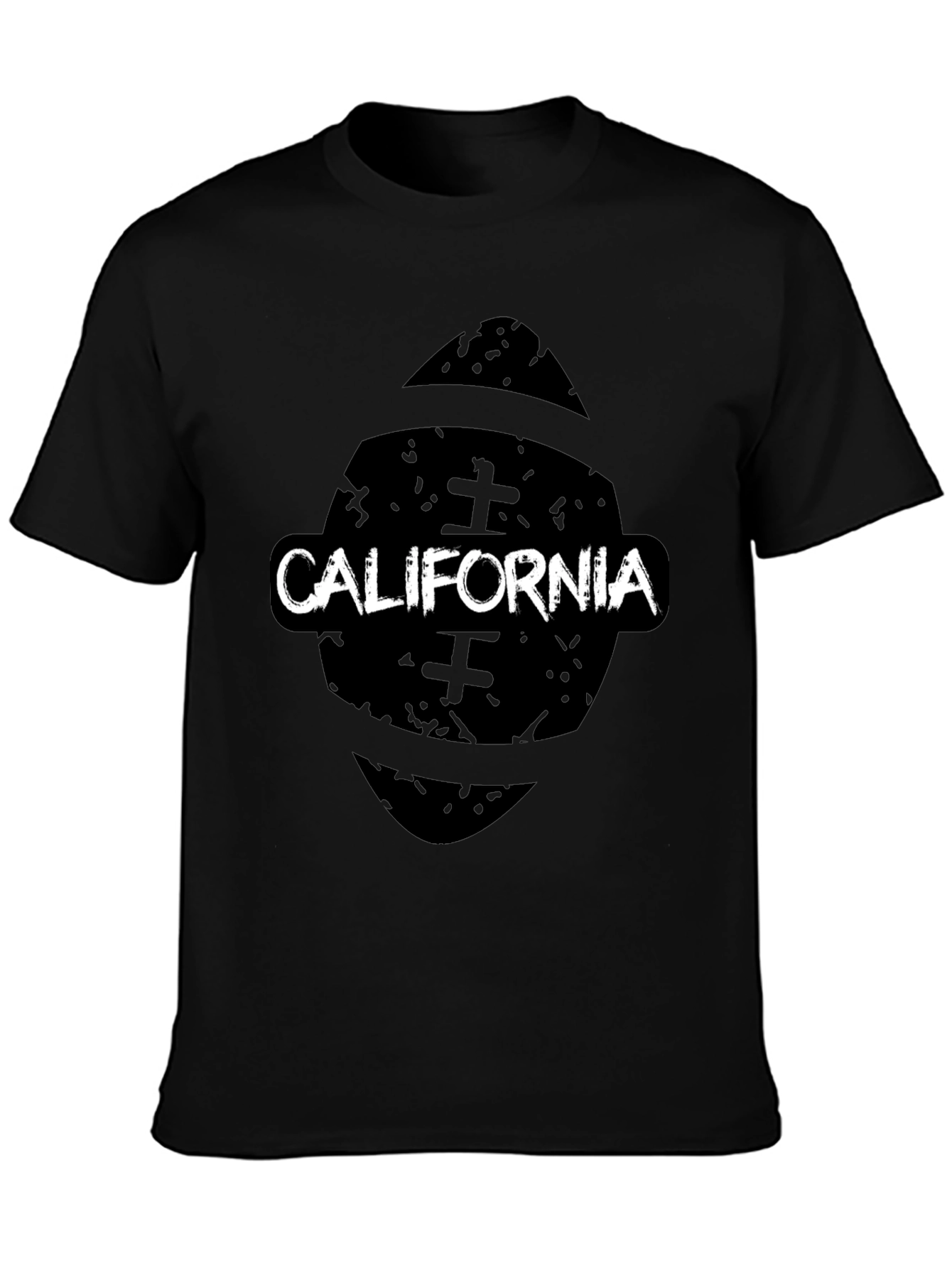 California Football Black Graphic T-Shirt
