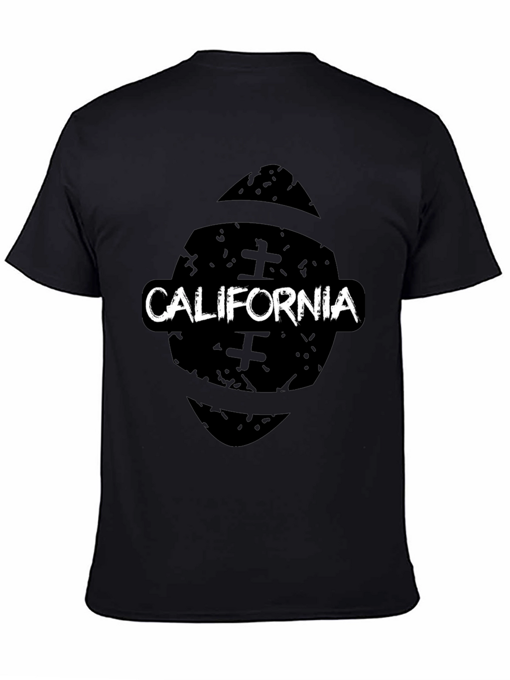California Football Black Graphic T-Shirt