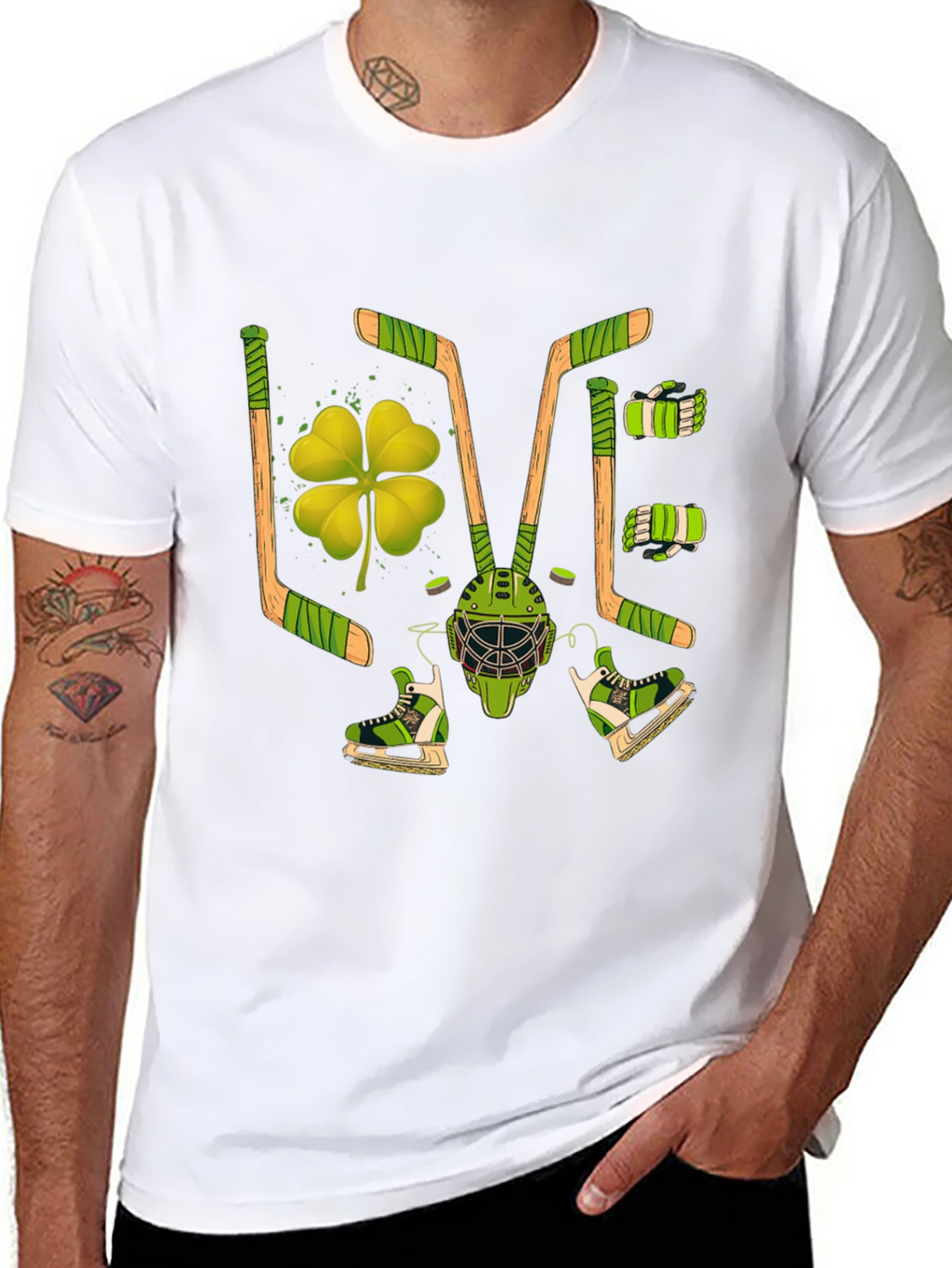 St. Patricks Day Hockey Graphic Tee