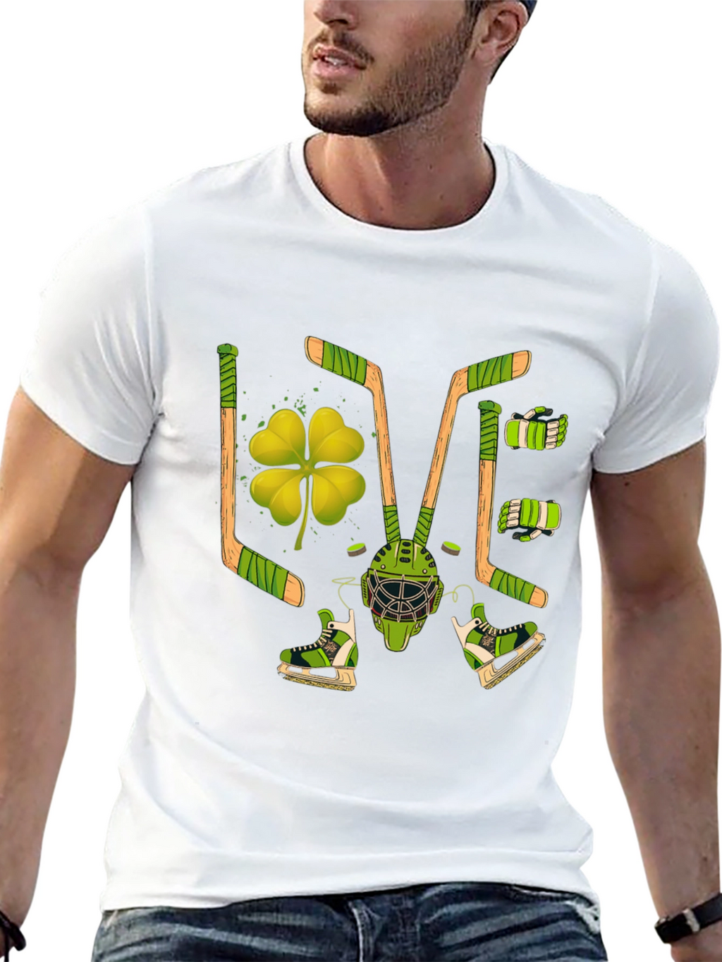 St. Patricks Day Hockey Graphic Tee