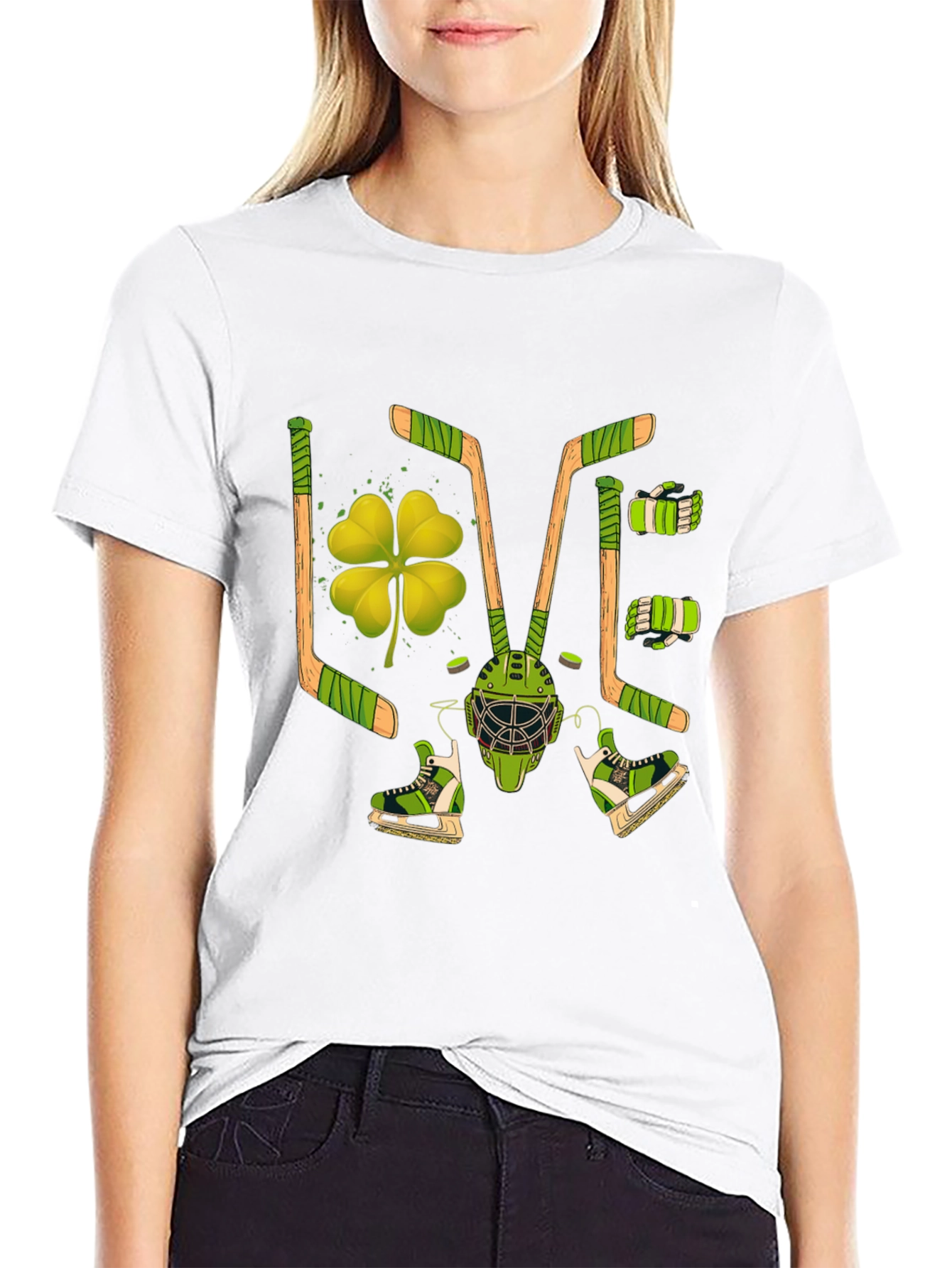 St. Patricks Day Hockey Graphic Tee