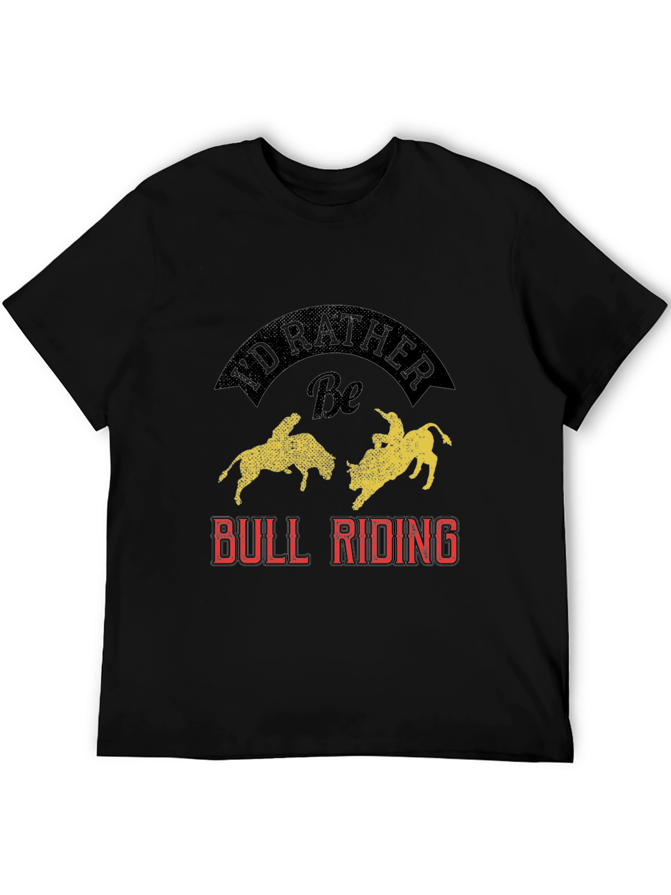 Id Rather Be Bull Riding Graphic Tee