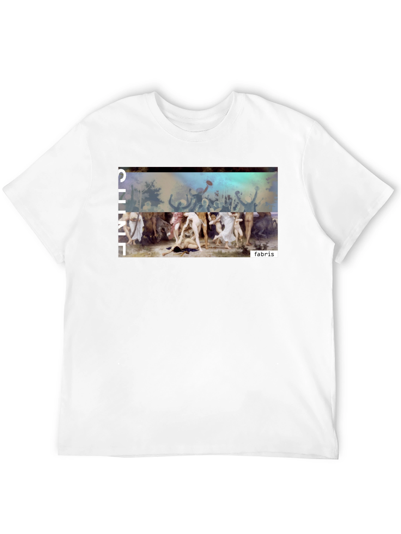 Unique Graphic Print Black Tee