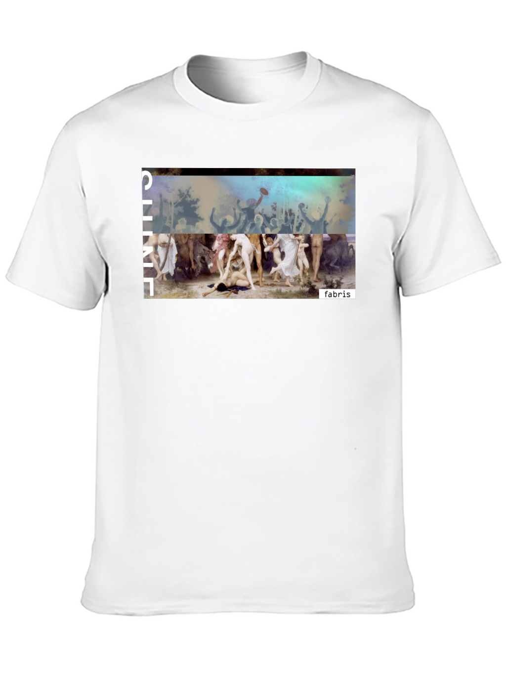 Unique Graphic Print Black Tee