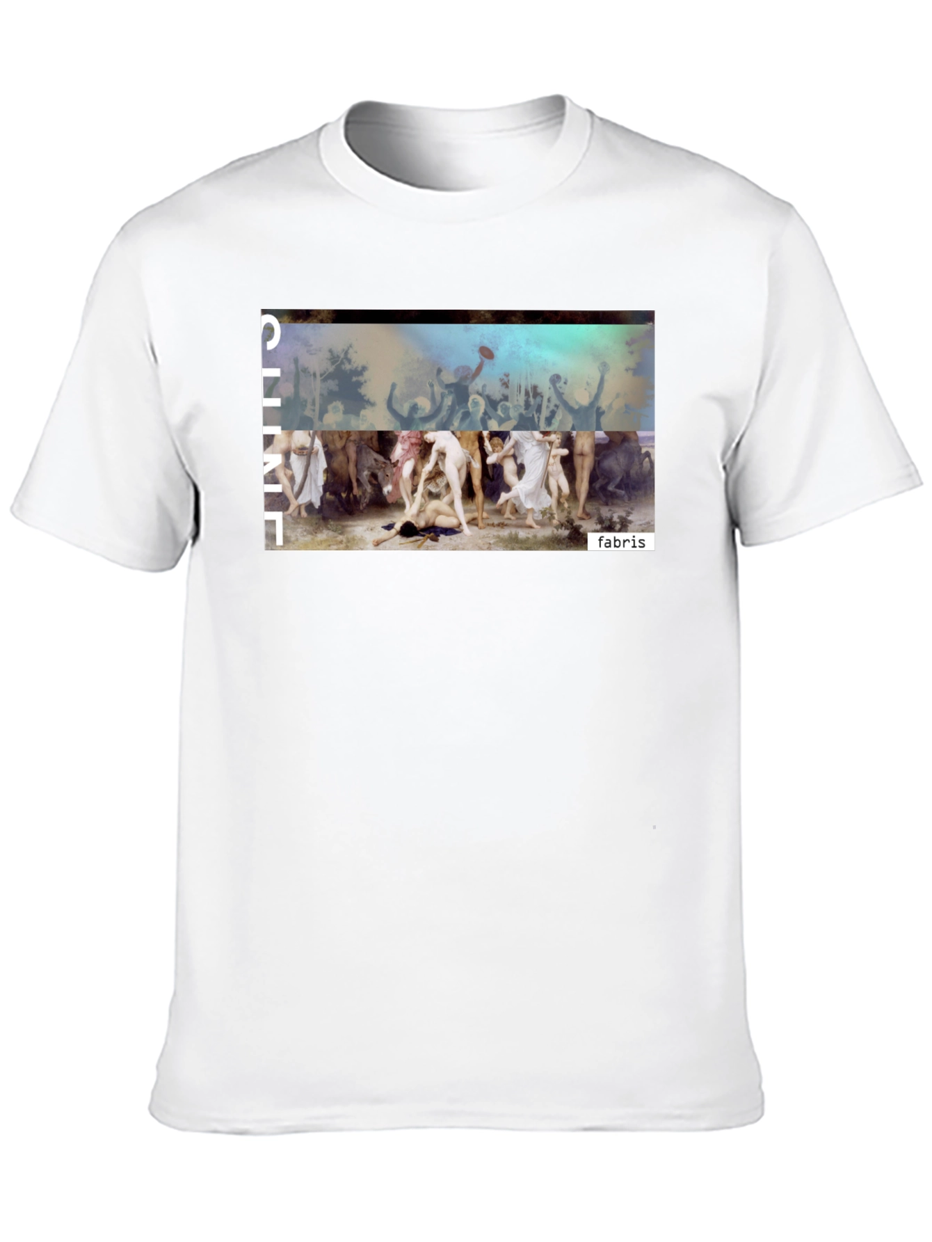 Unique Graphic Print Black Tee