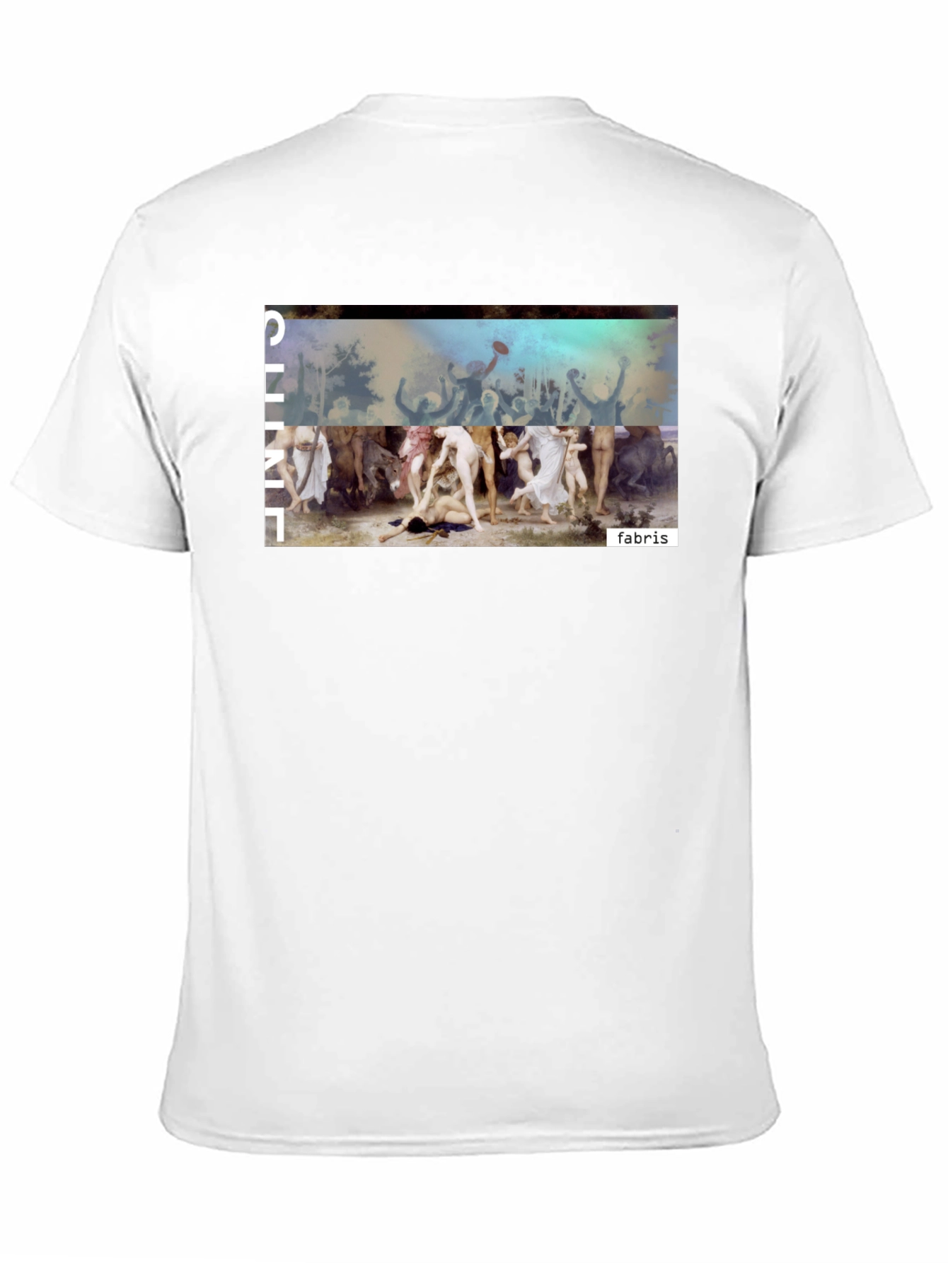 Unique Graphic Print Black Tee