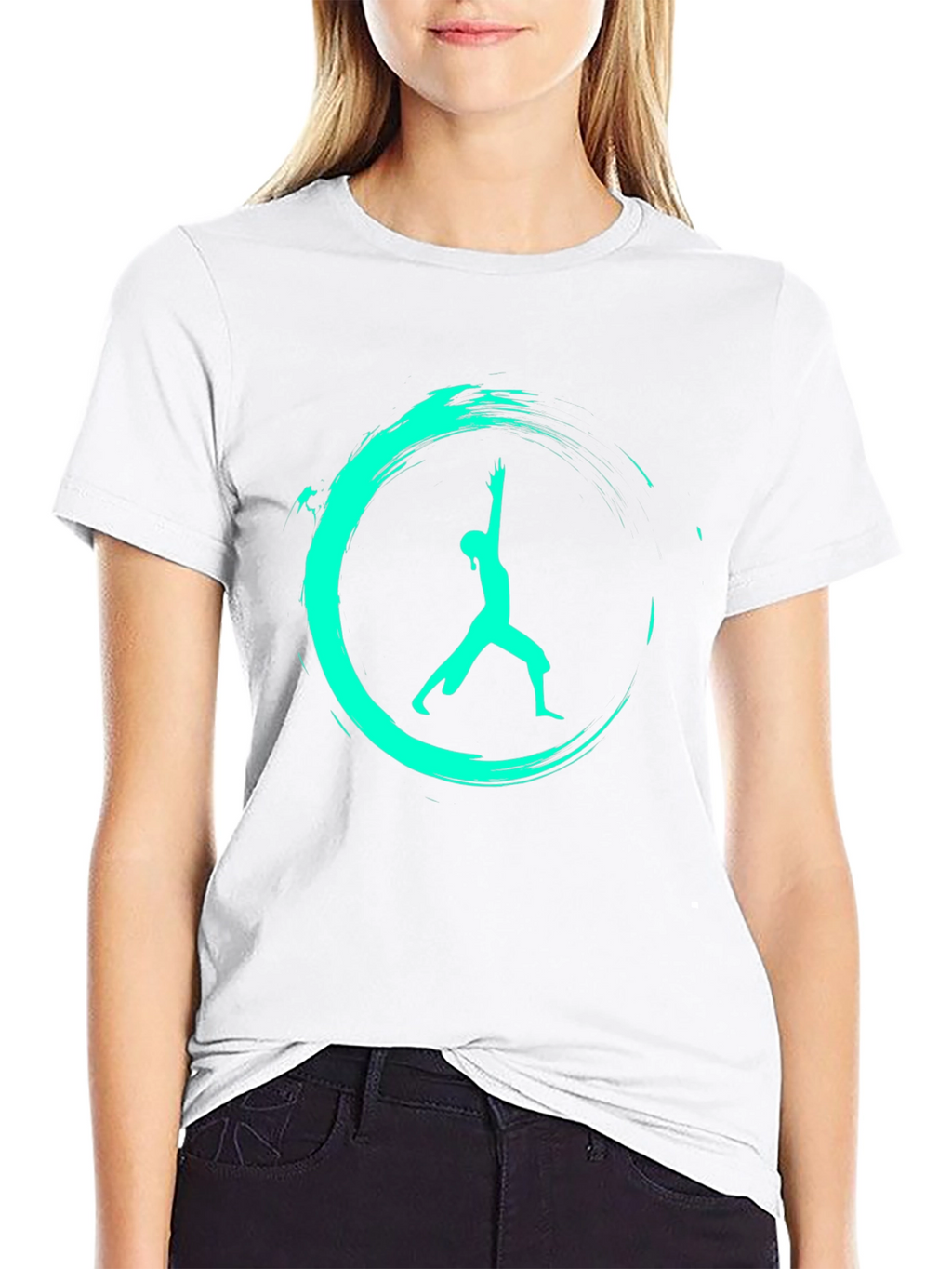 Zen Warrior T-Shirt - Black Yoga Pose Tee