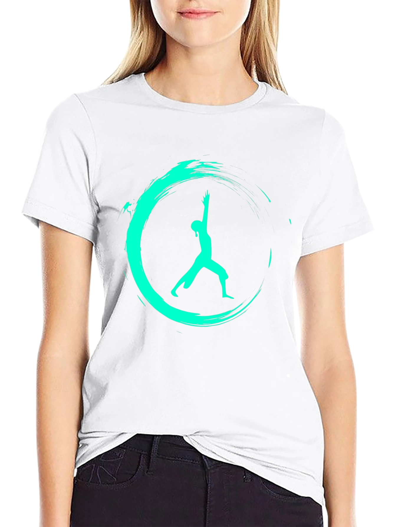 Zen Warrior T-Shirt - Black Yoga Pose Tee