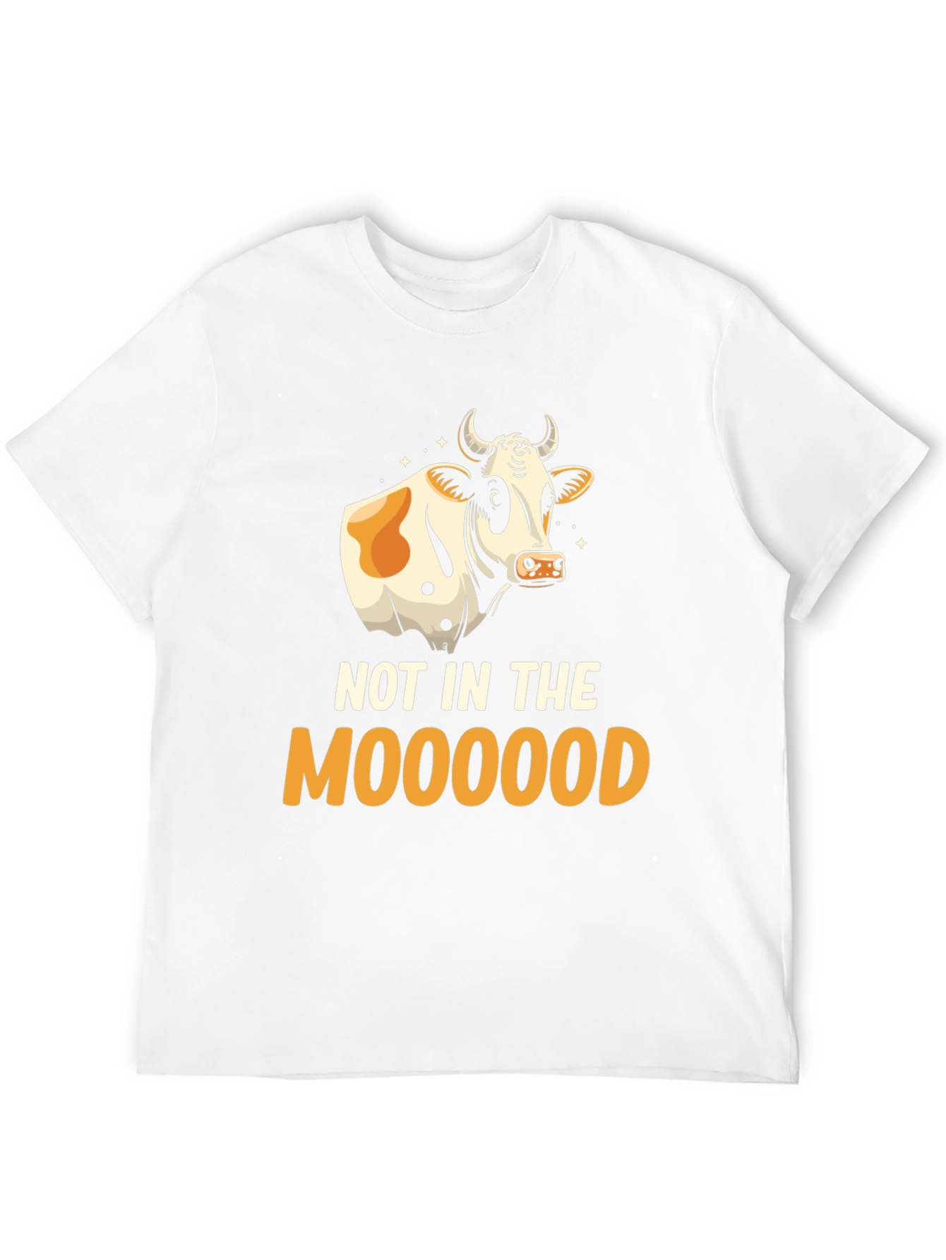 Not In The Moooood T-Shirt - Funny Cow Graphic Tee