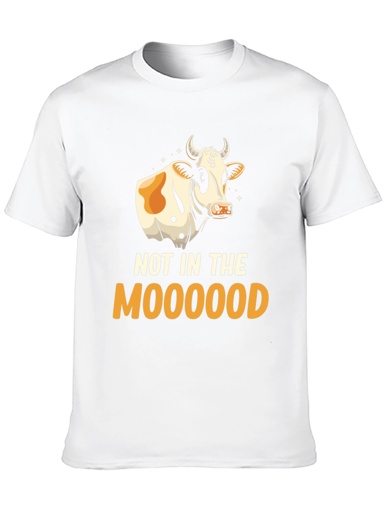 Not In The Moooood T-Shirt - Funny Cow Graphic Tee