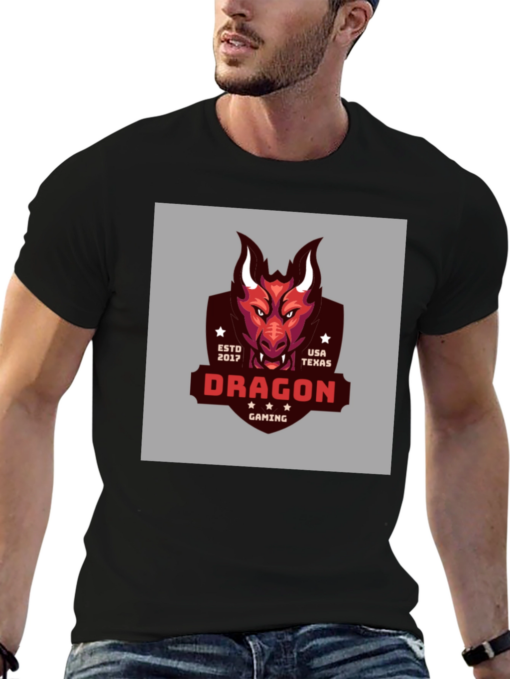 Dragon Gaming T-Shirt - Est 2017 USA Texas